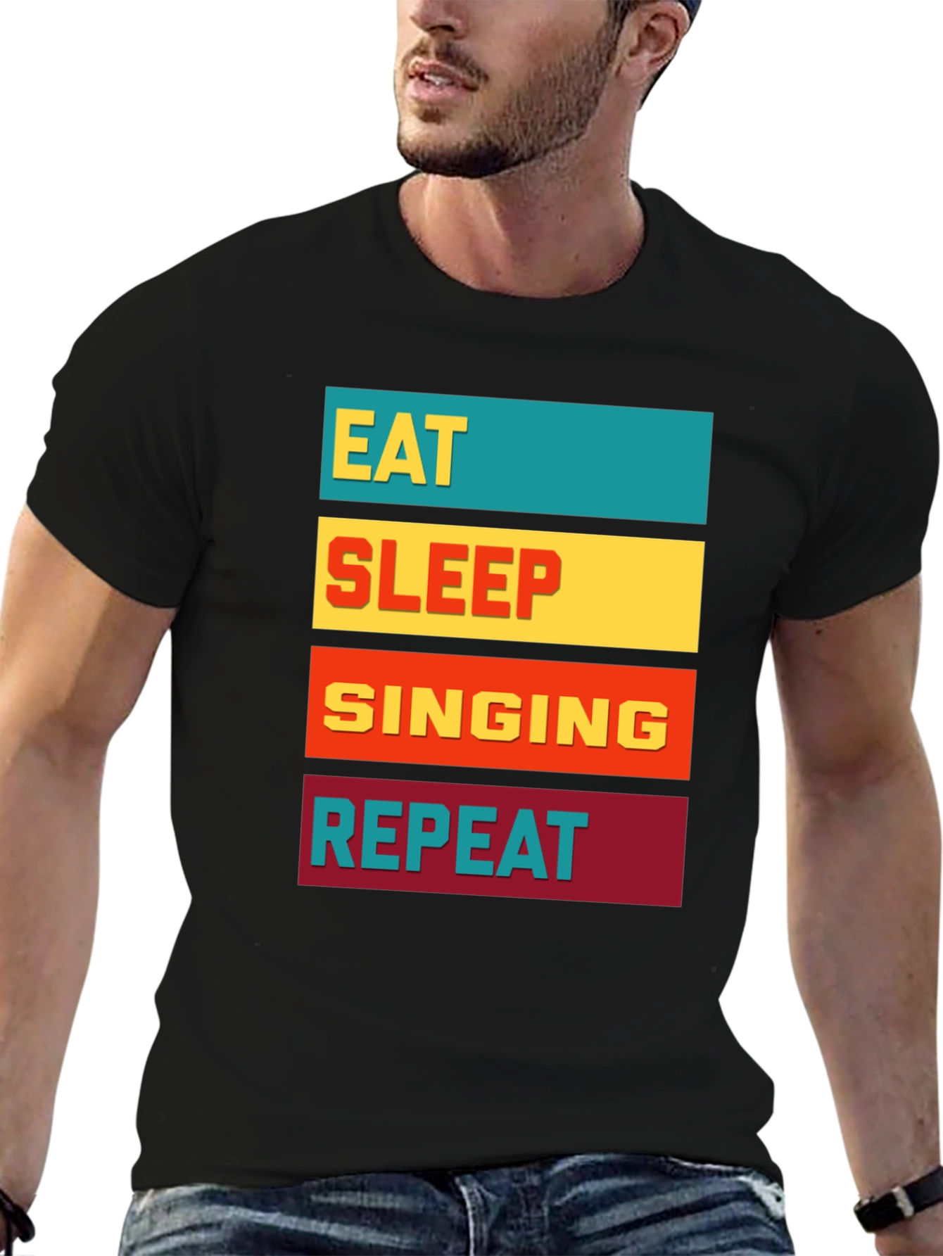 Eat Sleep Singing Repeat T-Shirt