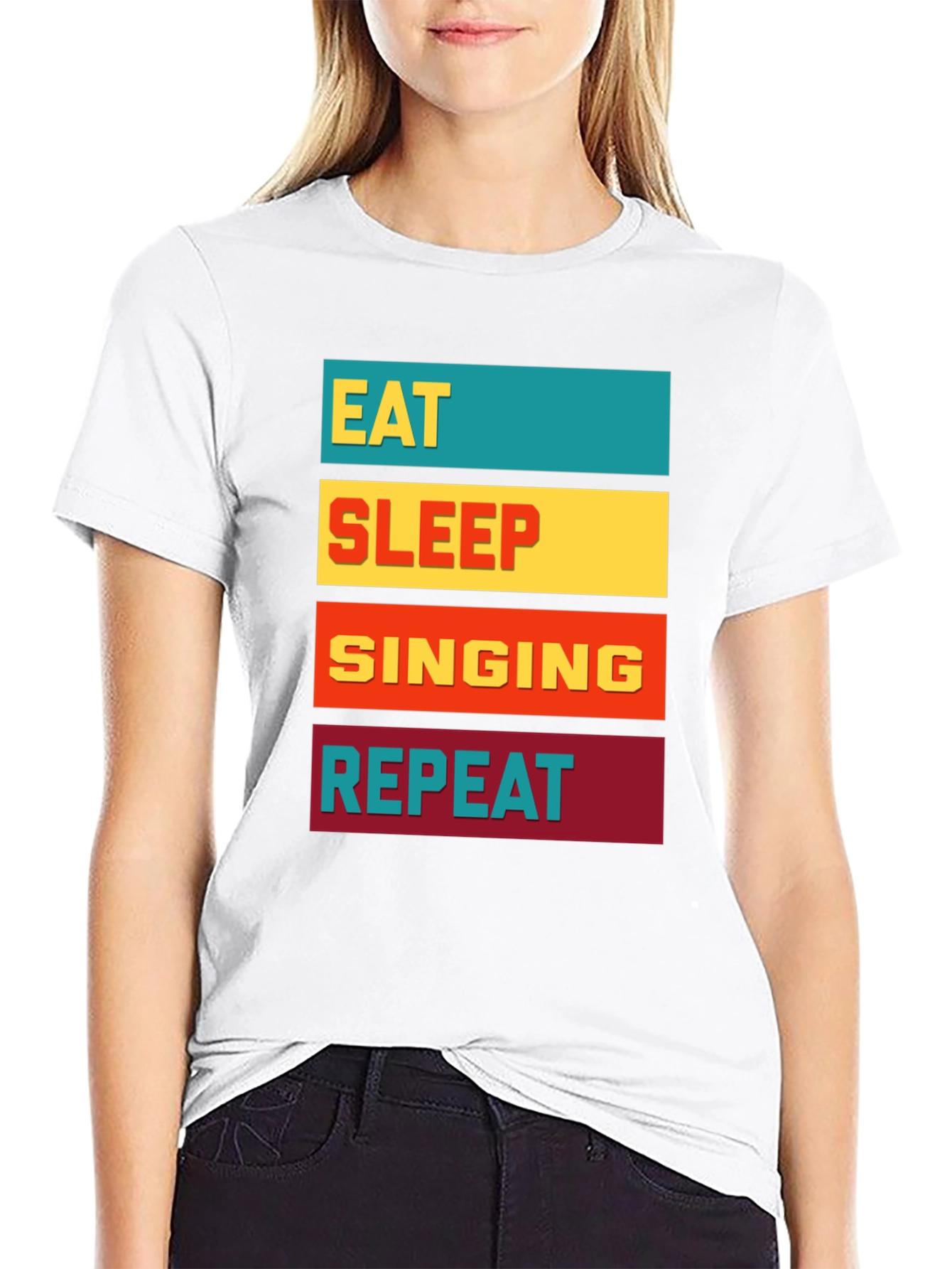 Eat Sleep Singing Repeat T-Shirt