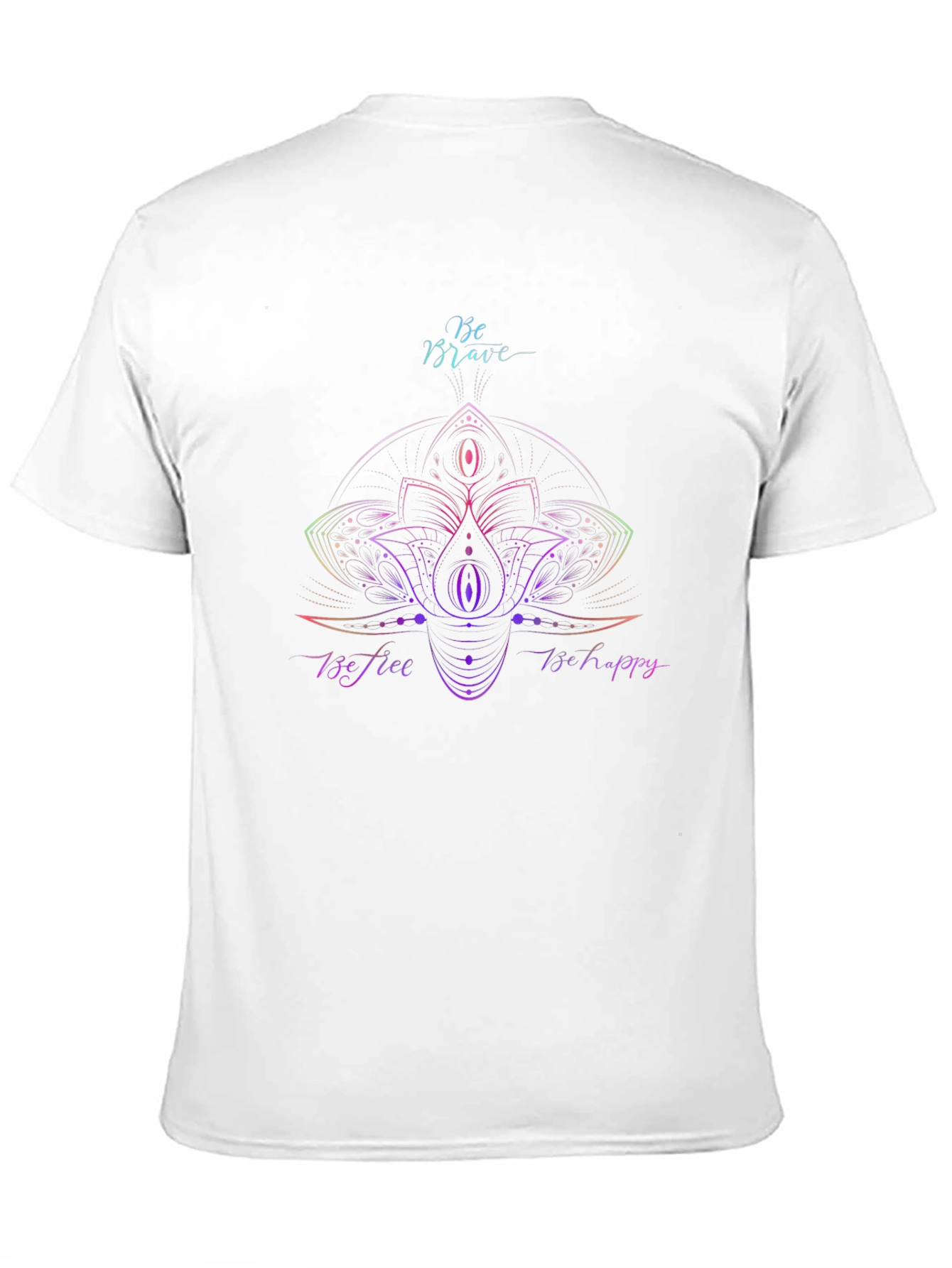 Be Brave Lotus Graphic Tee - Mens Black T-Shirt