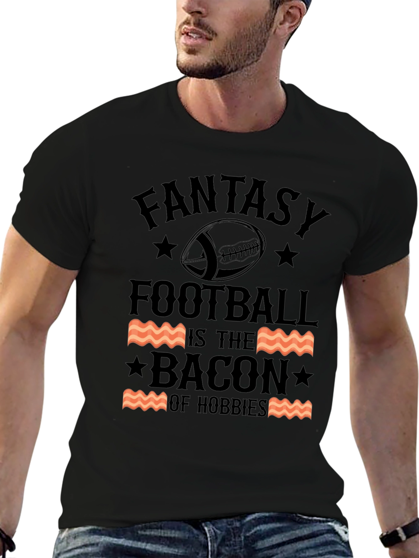 Fantasy Football Bacon Hobbies T-Shirt