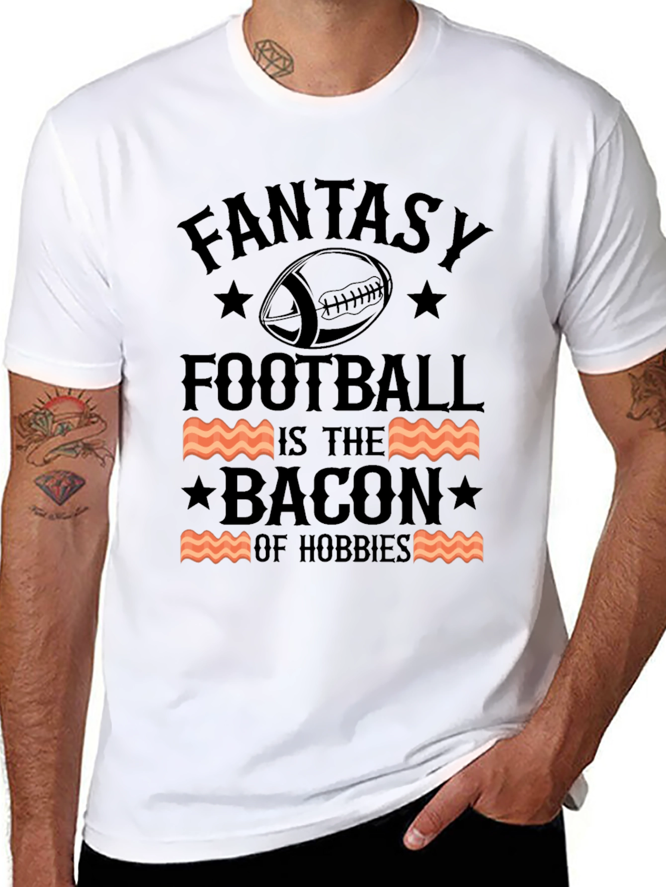 Fantasy Football Bacon Hobbies T-Shirt