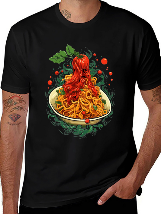 Spaghetti Graphic Tee - Food Lovers T-Shirt