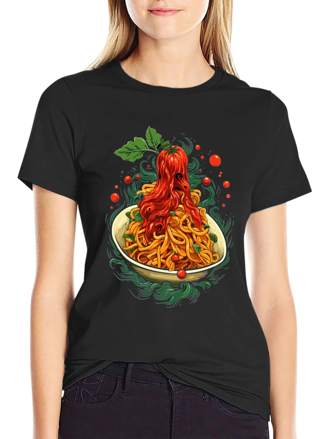 Spaghetti Graphic Tee - Food Lovers T-Shirt