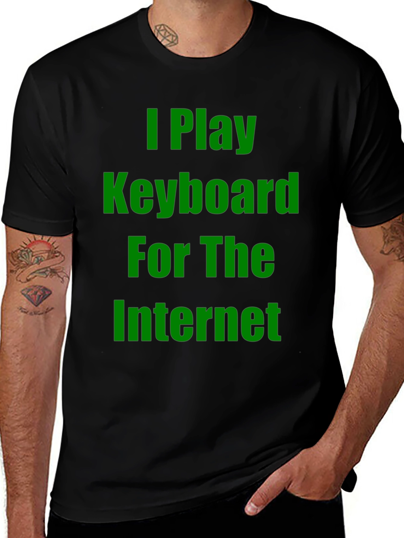 I Play Keyboard for the Internet Graphic Tee