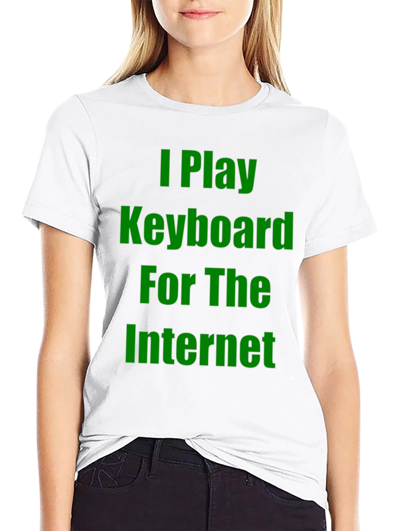 I Play Keyboard for the Internet Graphic Tee