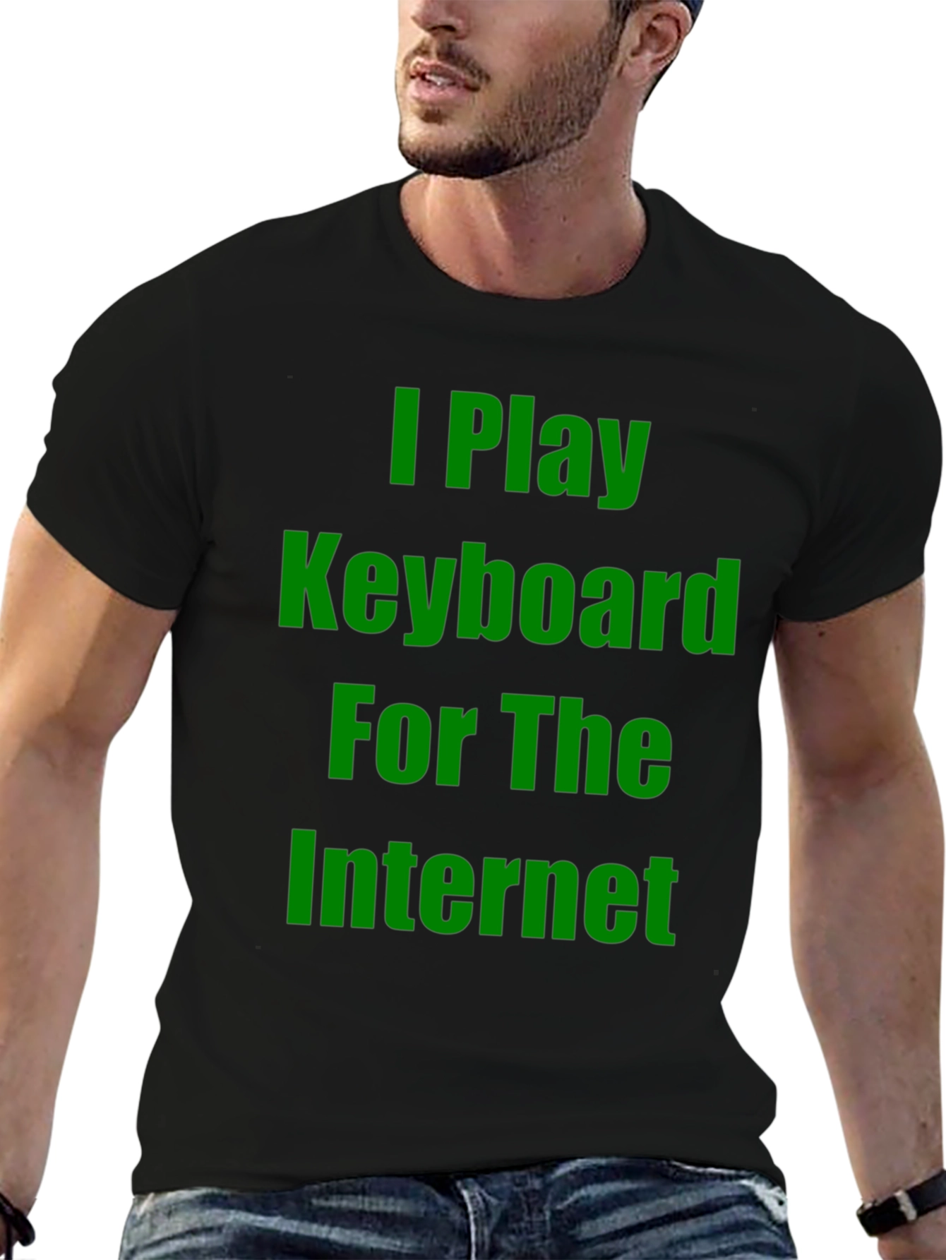 I Play Keyboard for the Internet Graphic Tee