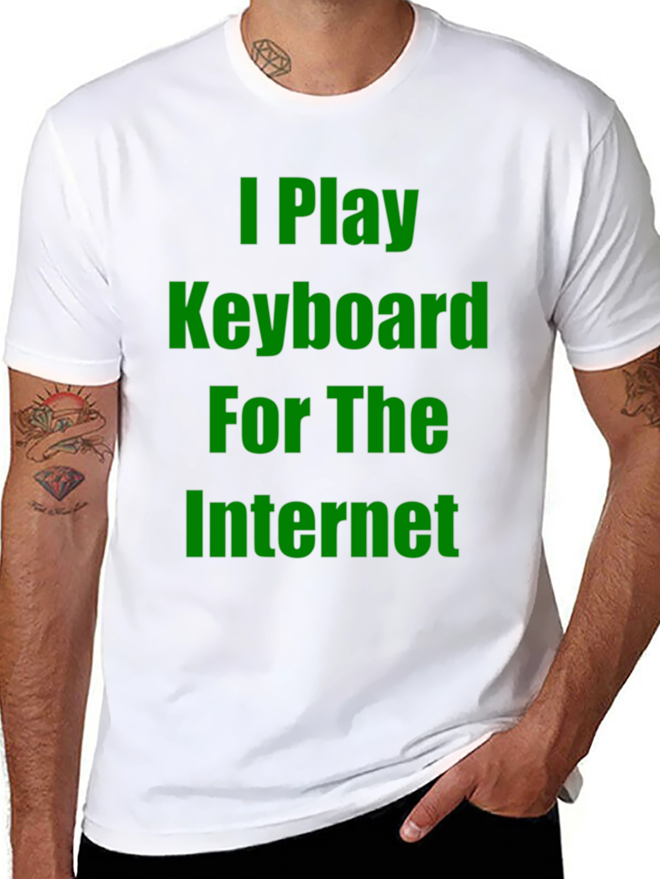 I Play Keyboard for the Internet Graphic Tee