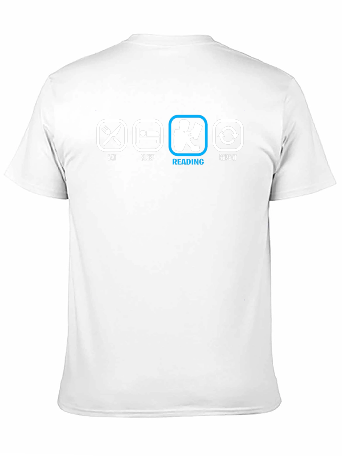 Eat Sleep Reading Repeat Black T-Shirt
