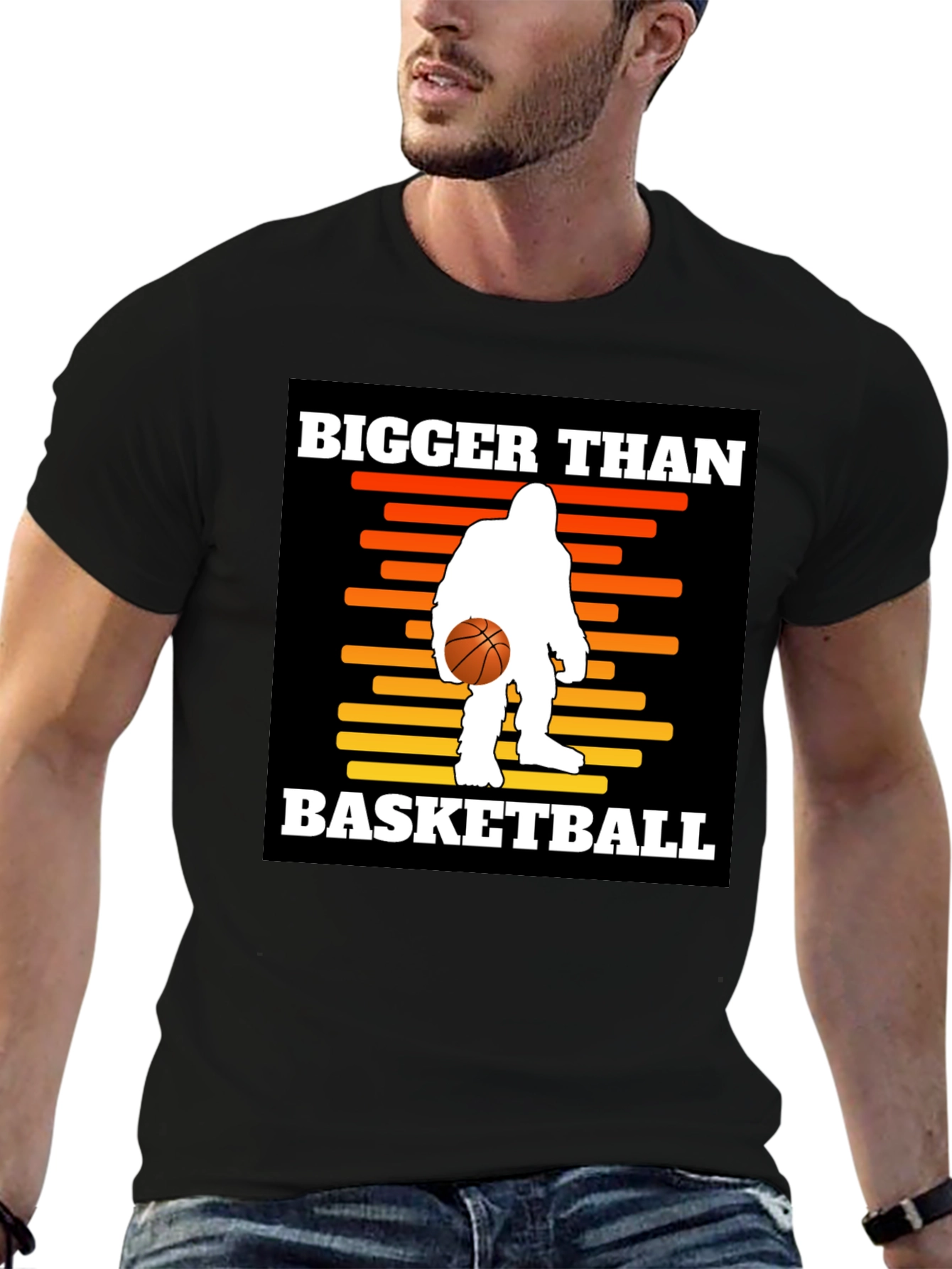 Bigfoot Basketball Graphic Tee