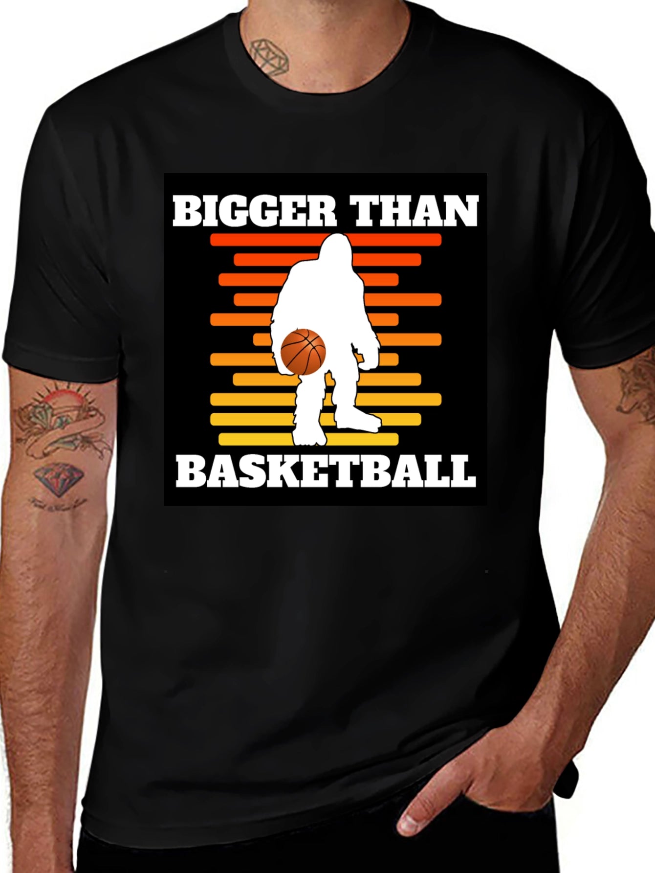 Bigfoot Basketball Graphic Tee