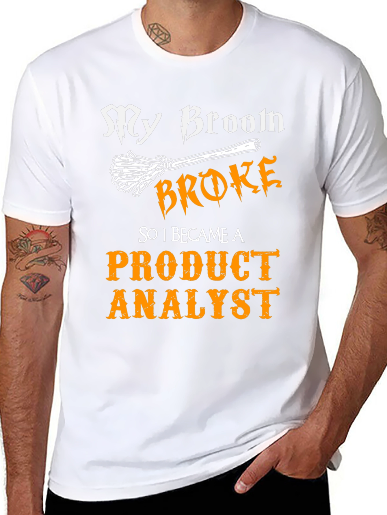 Product Analyst T-Shirt - Funny Halloween Witch Tee