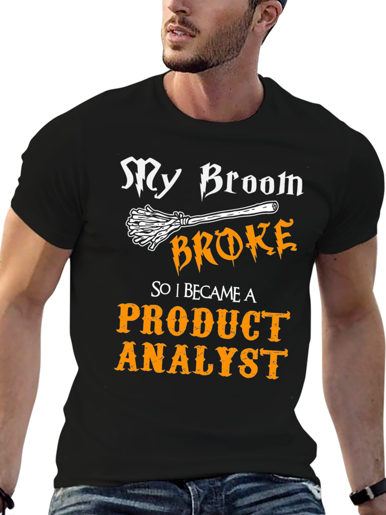 Product Analyst T-Shirt - Funny Halloween Witch Tee