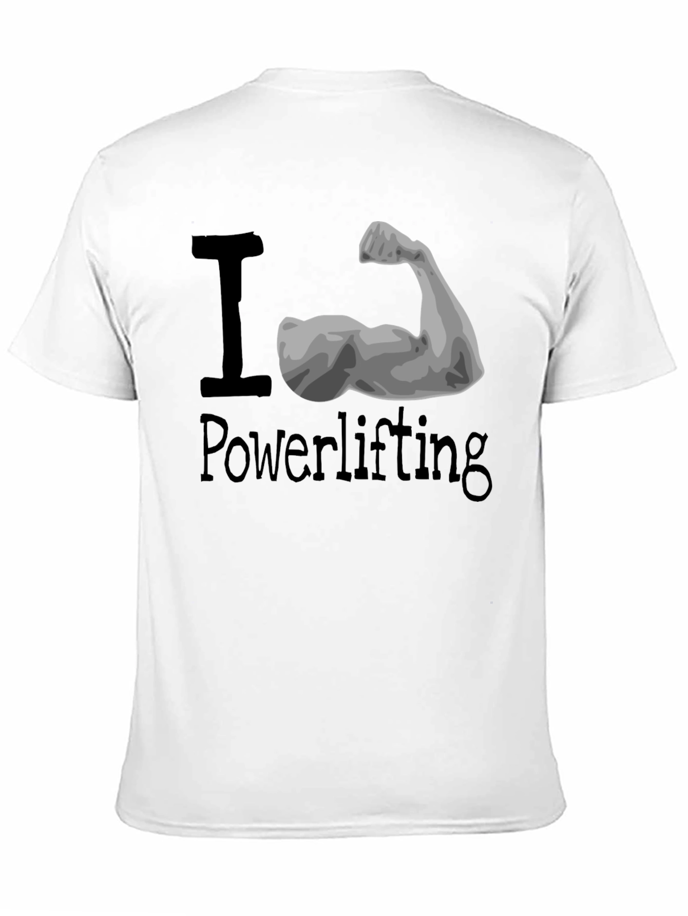 I Love Powerlifting Black T-Shirt
