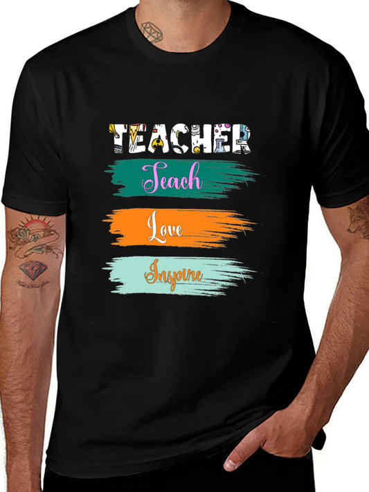 Teacher Teach Love Inspire T-Shirt