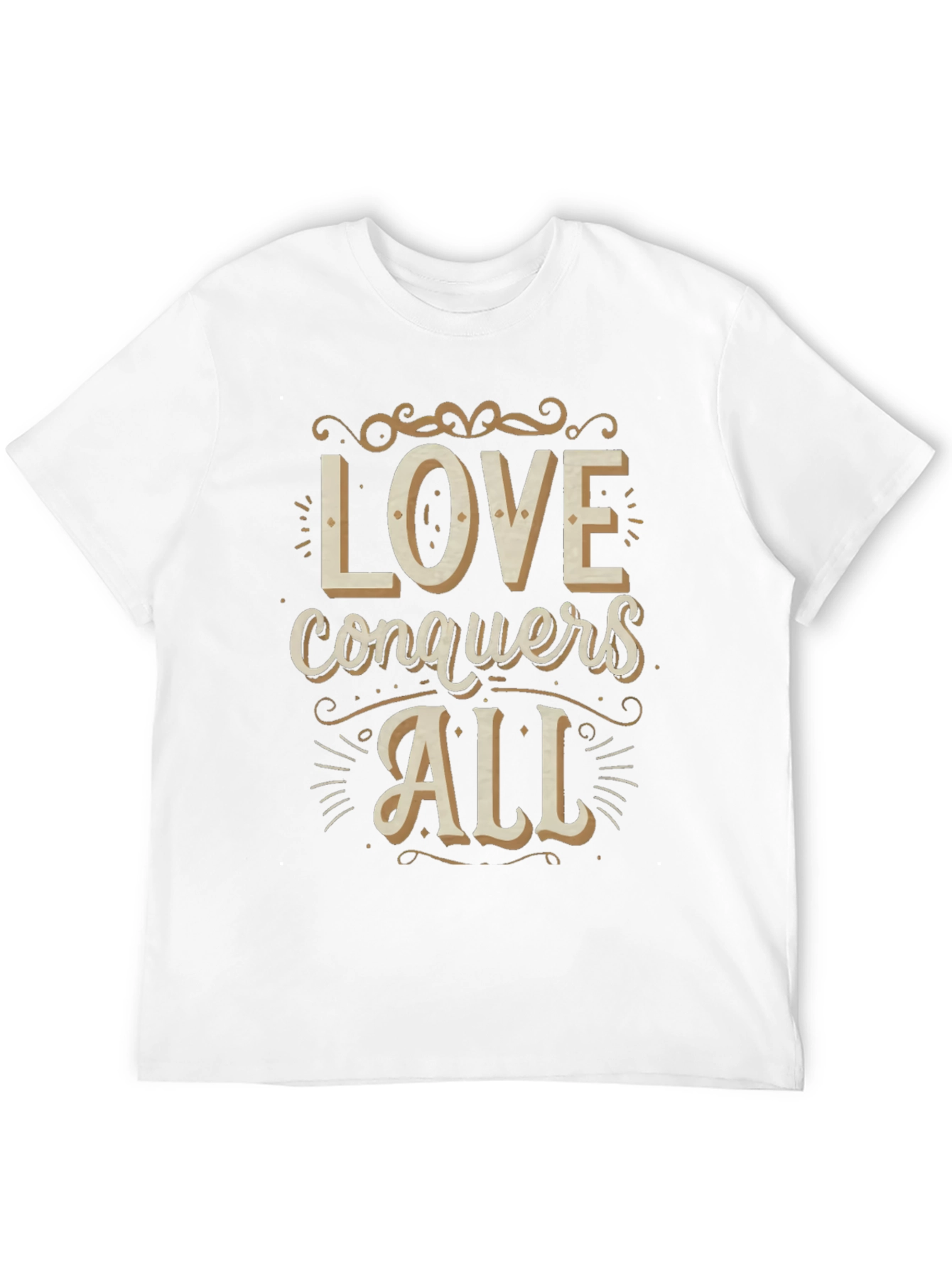 Love Conquers All Graphic Tee - Stylish Comfort