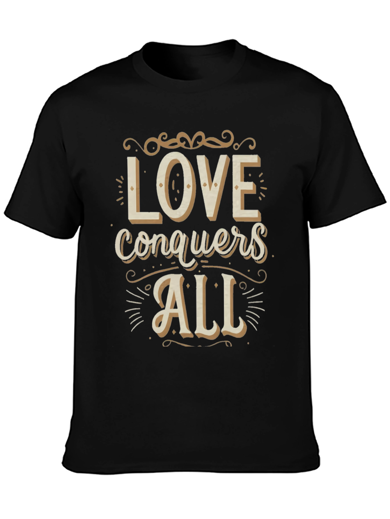 Love Conquers All Graphic Tee - Stylish Comfort