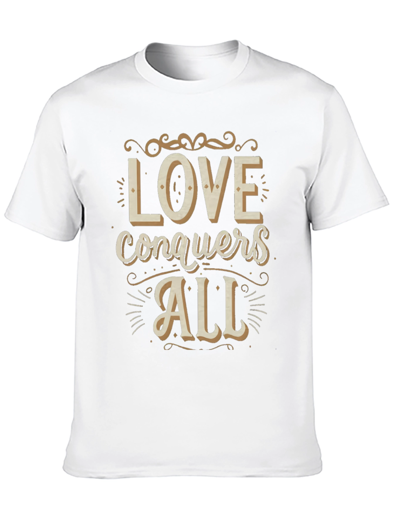 Love Conquers All Graphic Tee - Stylish Comfort