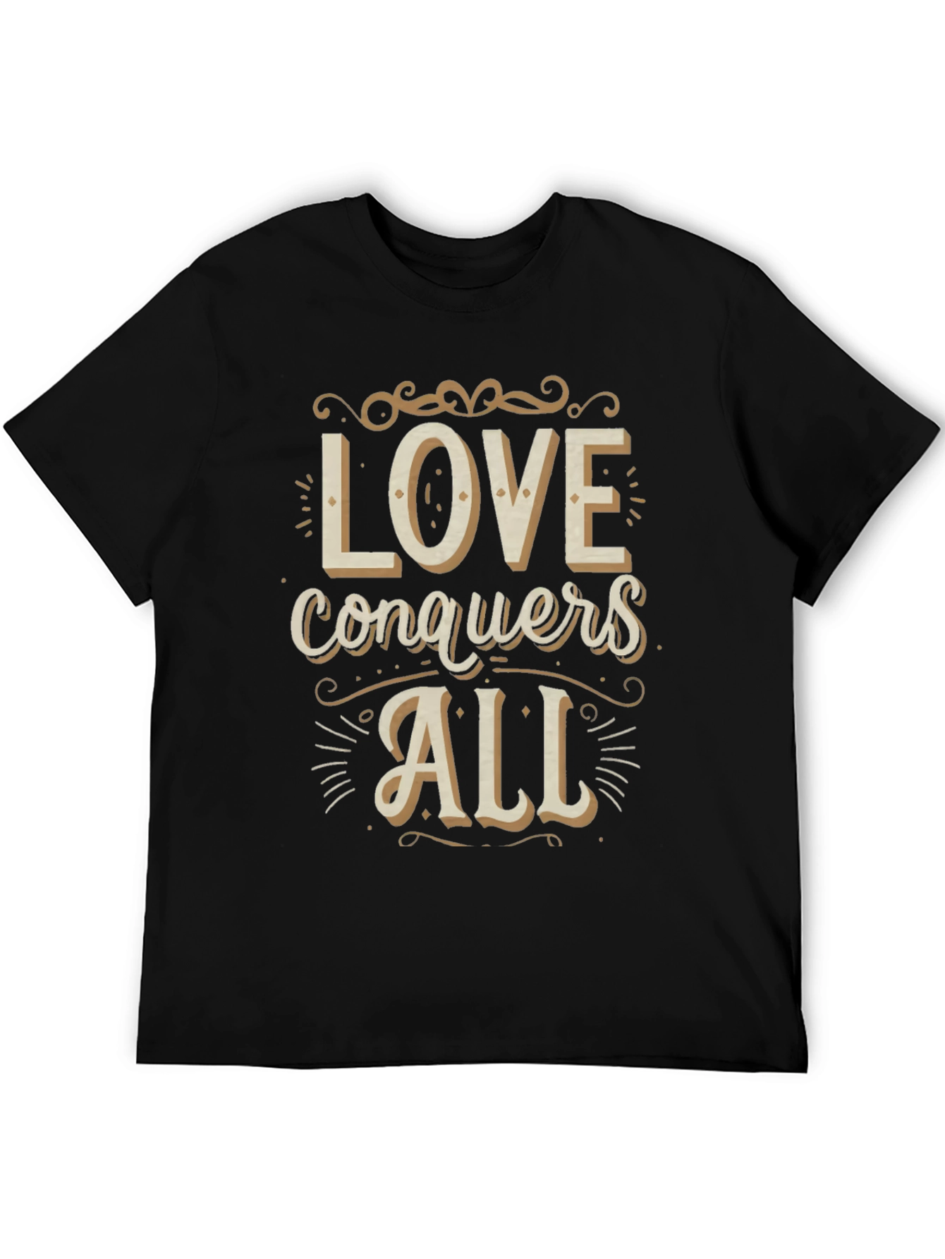 Love Conquers All Graphic Tee - Stylish Comfort