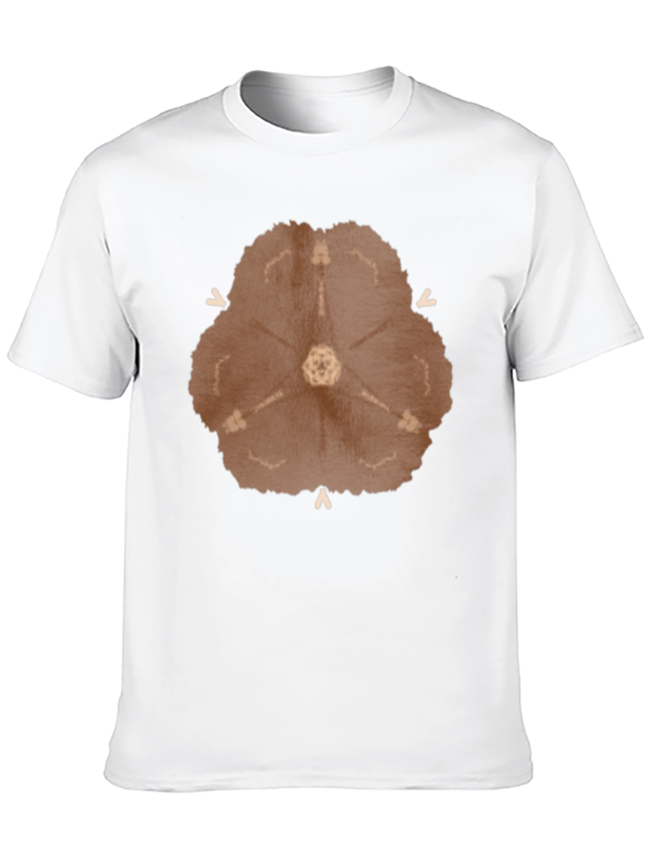 Abstract Radial Design Black T-Shirt