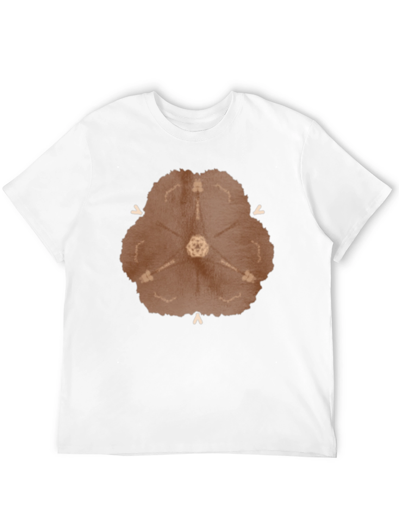 Abstract Radial Design Black T-Shirt