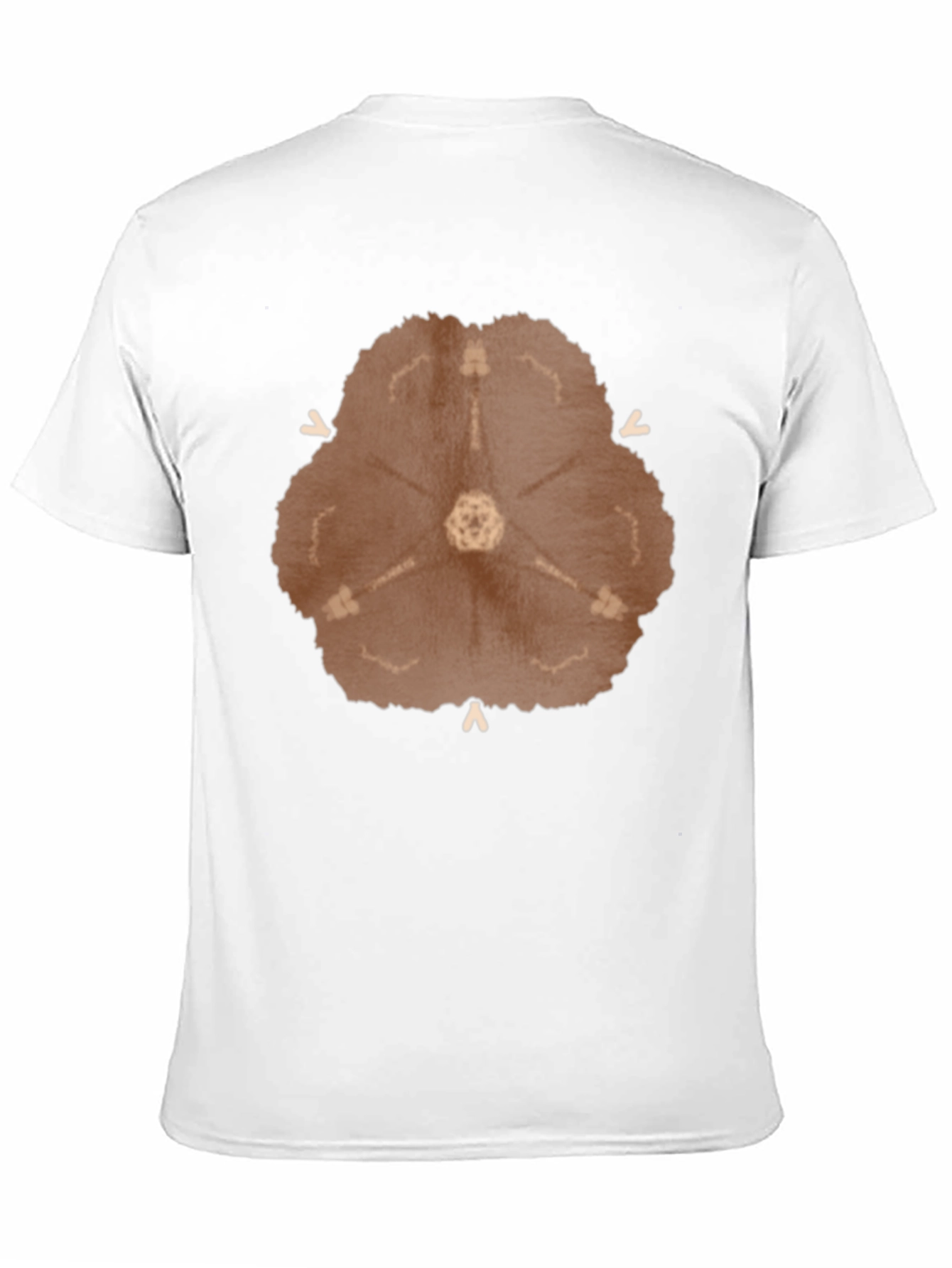 Abstract Radial Design Black T-Shirt