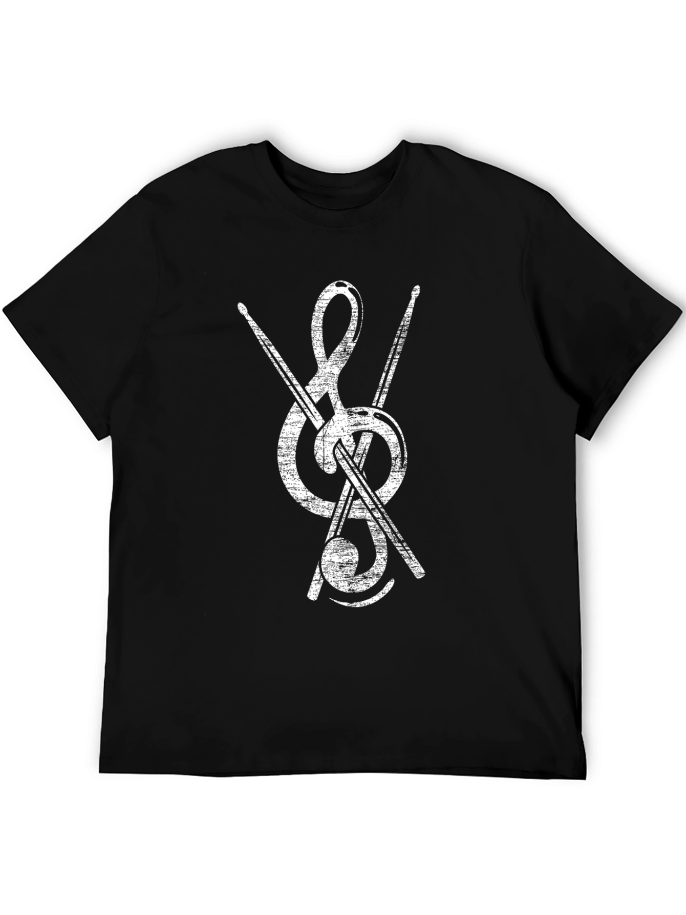 Music Treble Clef Drummer T-Shirt