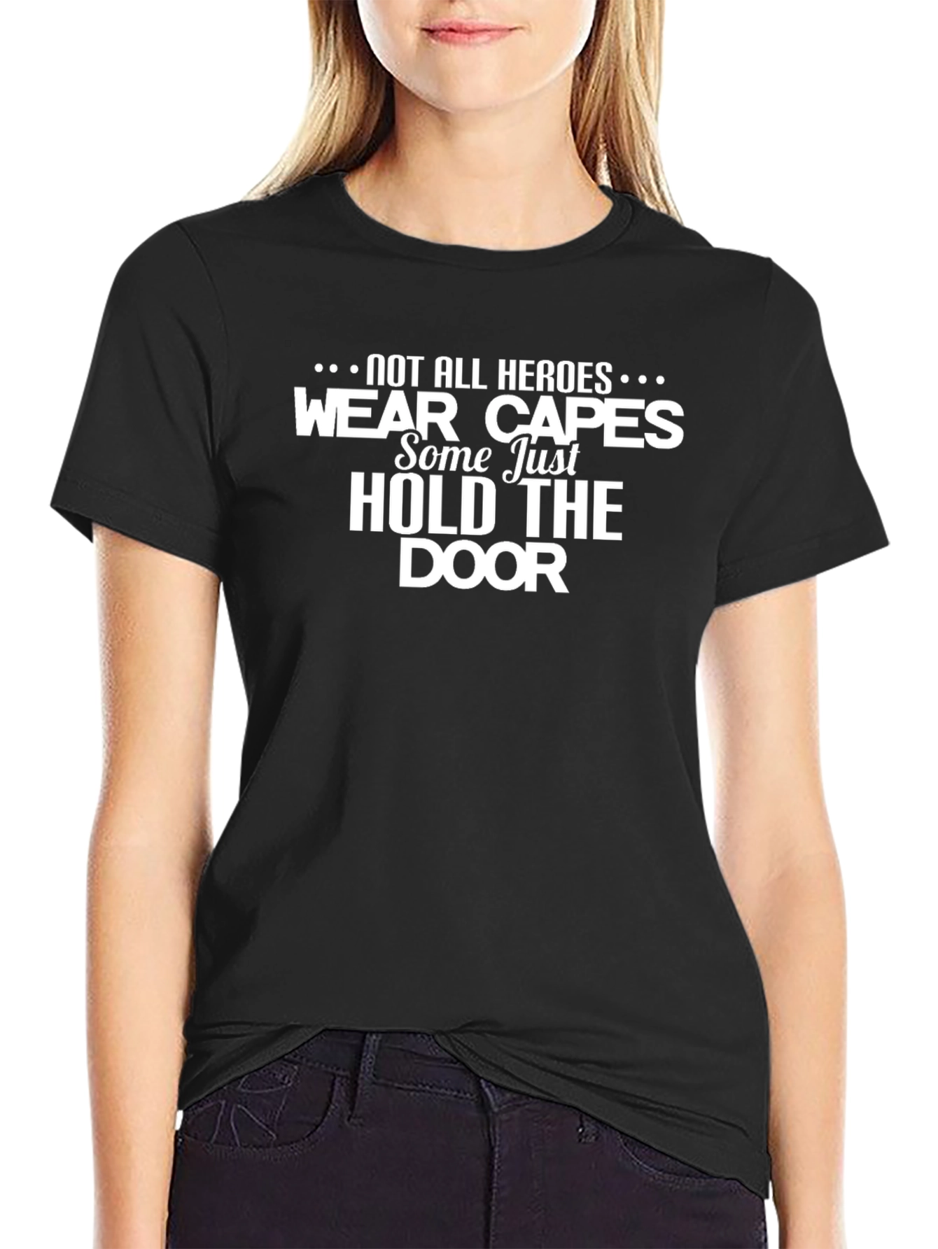 Not All Heroes T-Shirt - Black Graphic Tee