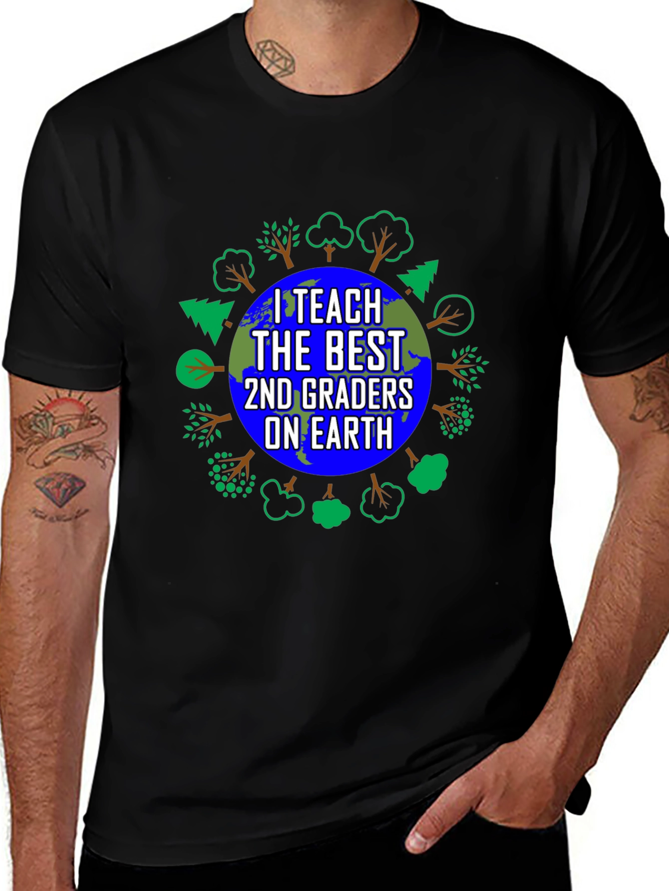 Teacher Earth Graphic Tee