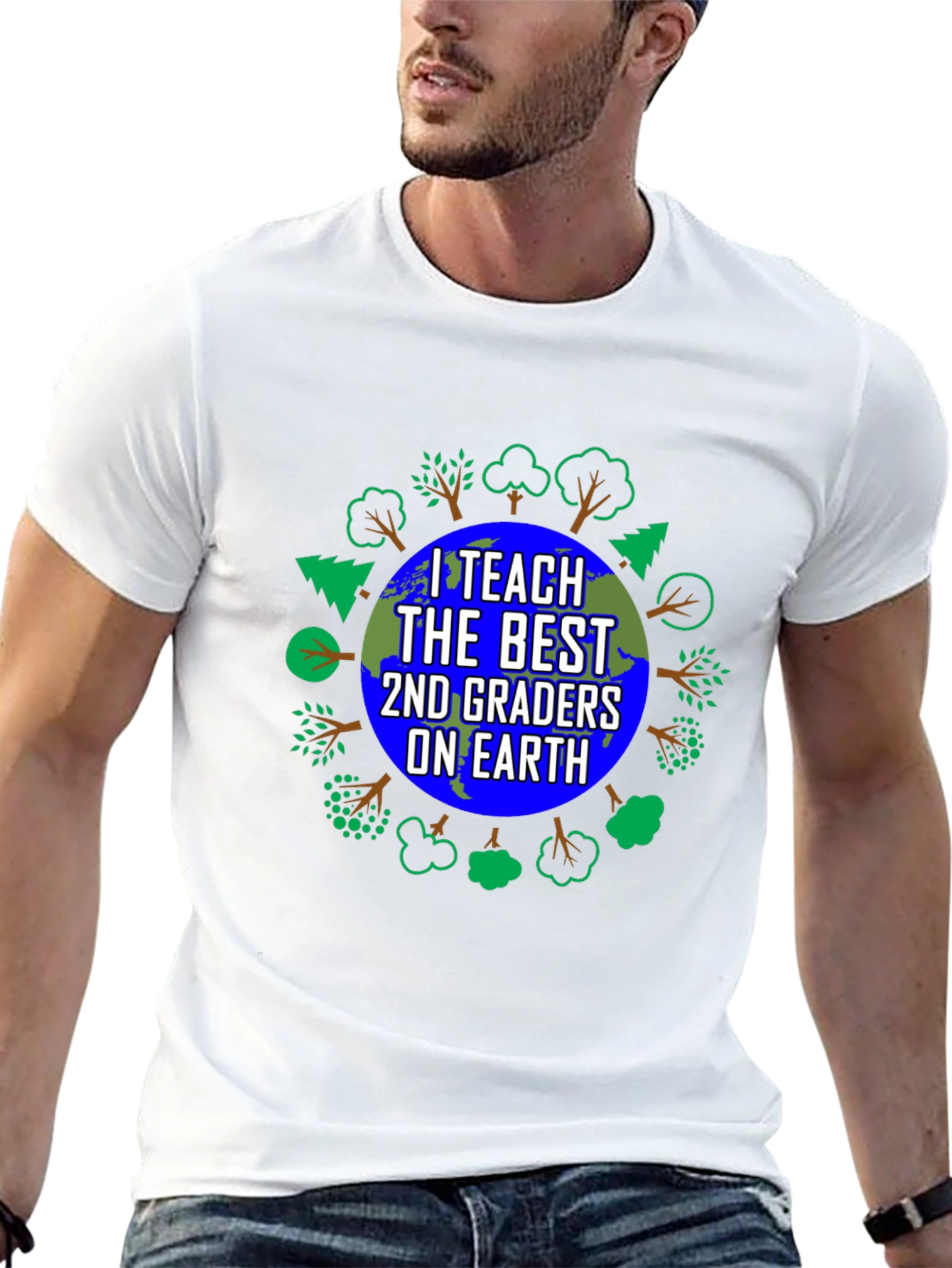 Teacher Earth Graphic Tee