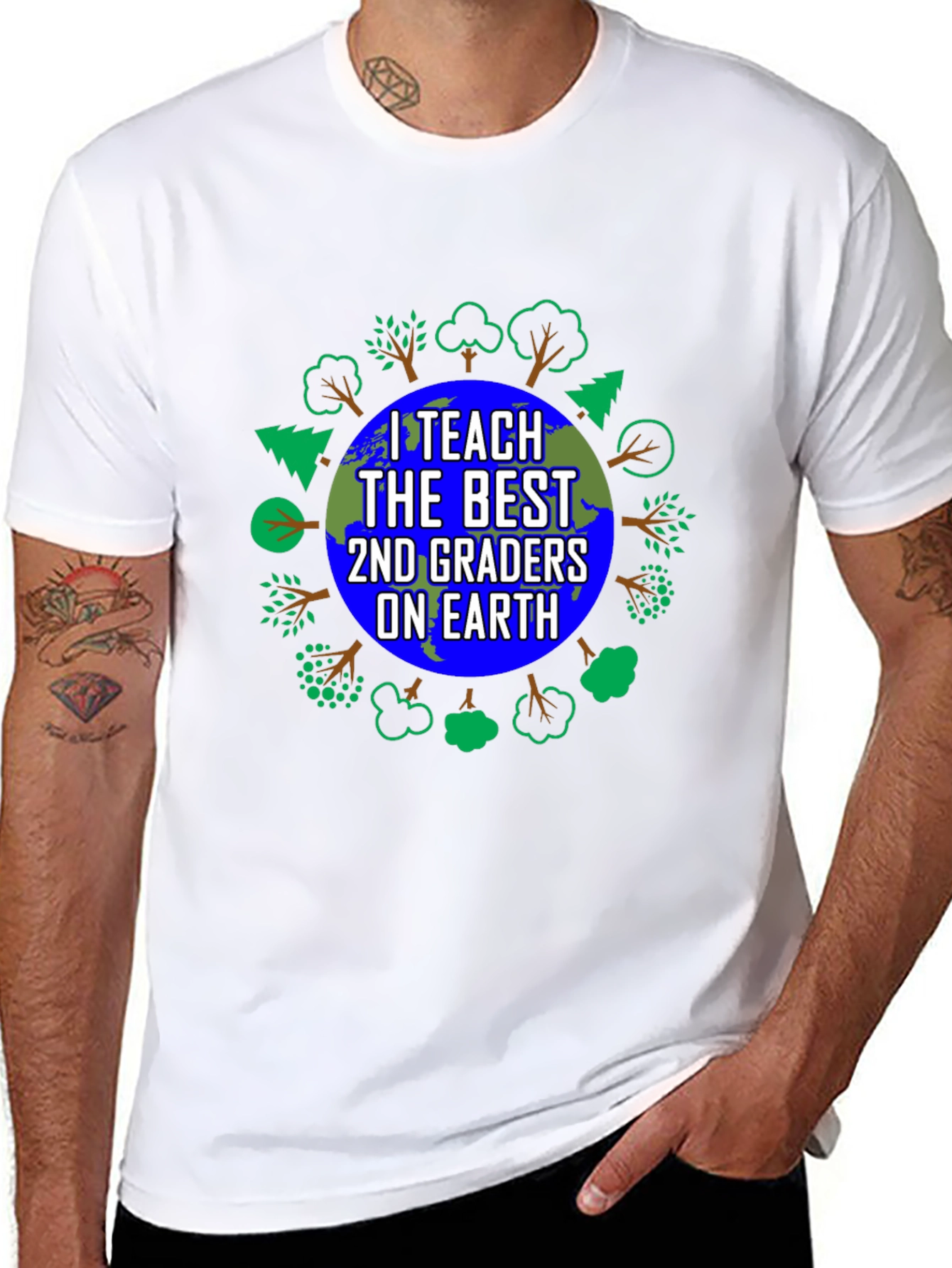 Teacher Earth Graphic Tee