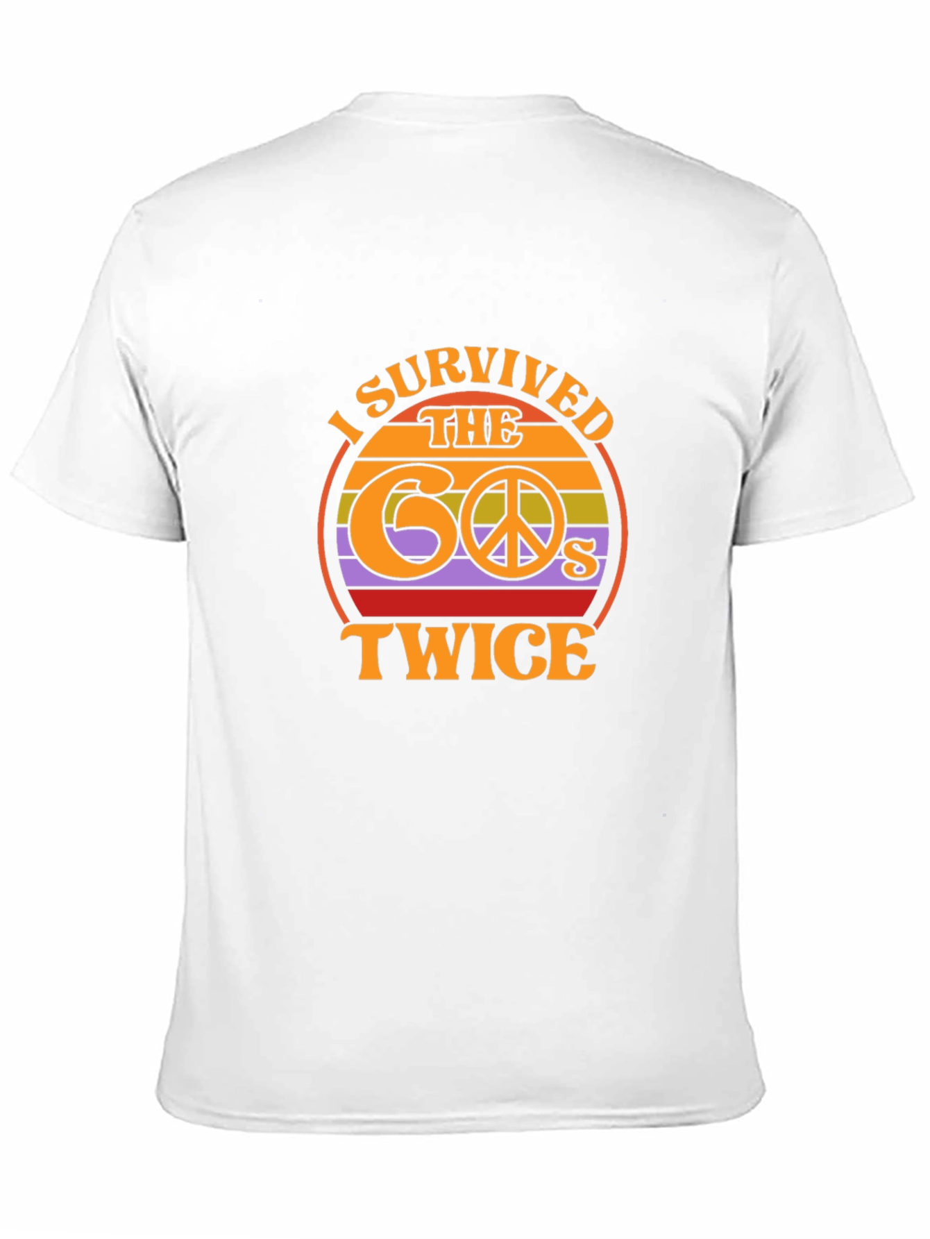 I Survived the 60s Twice Black Tee