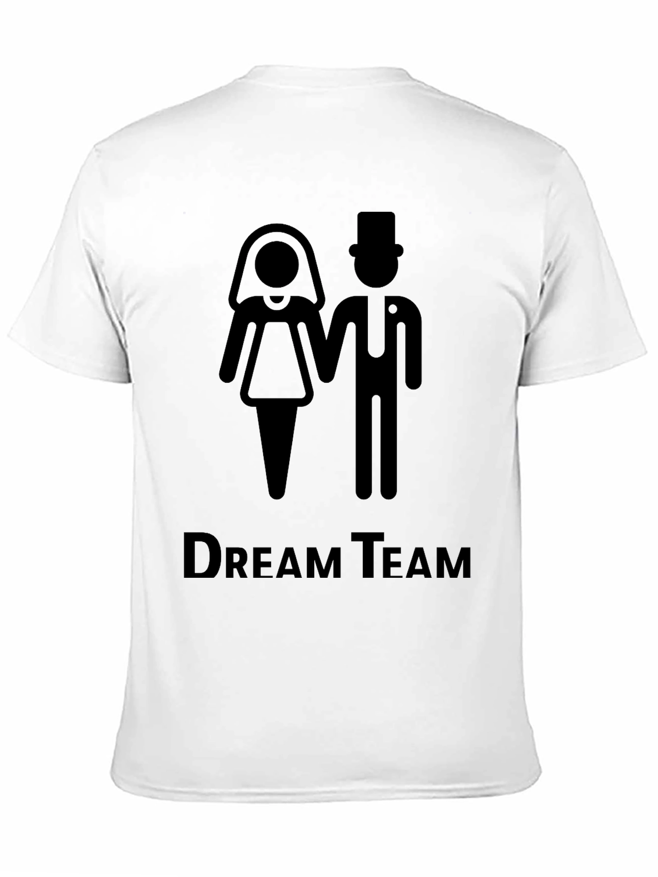 Dream Team Couple T-Shirt - Black