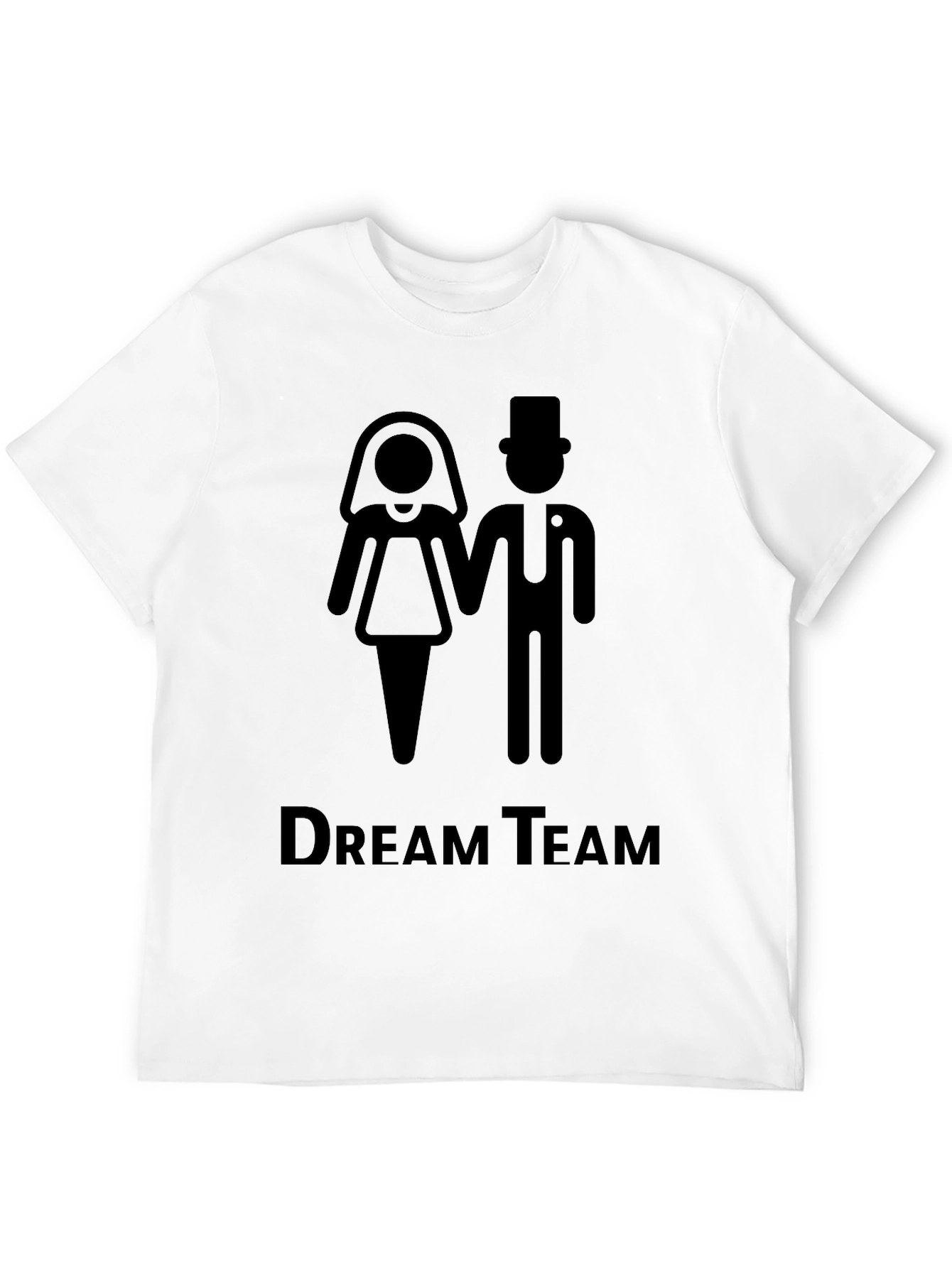 Dream Team Couple T-Shirt - Black