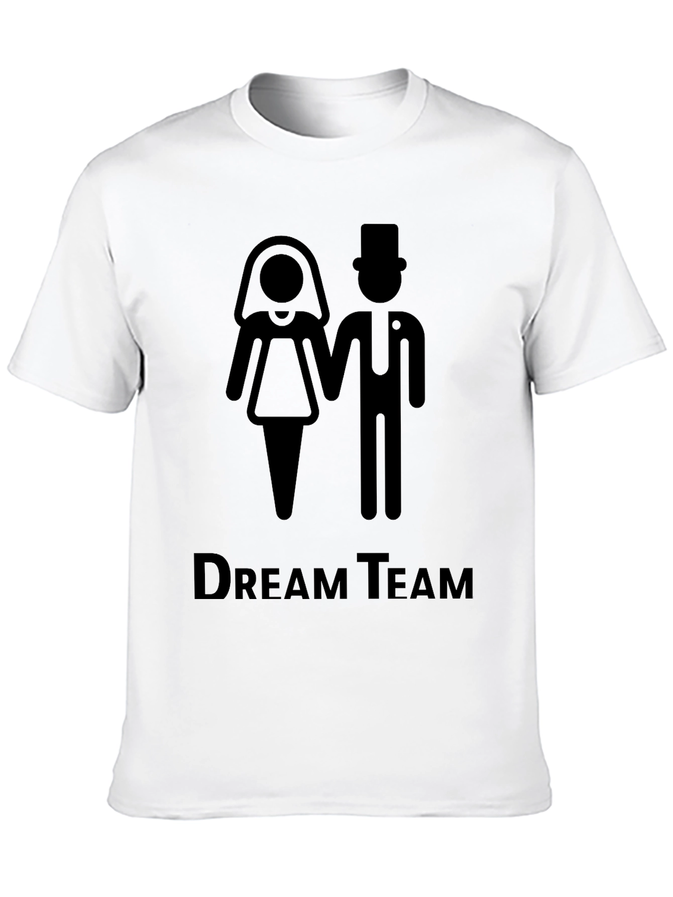 Dream Team Couple T-Shirt - Black
