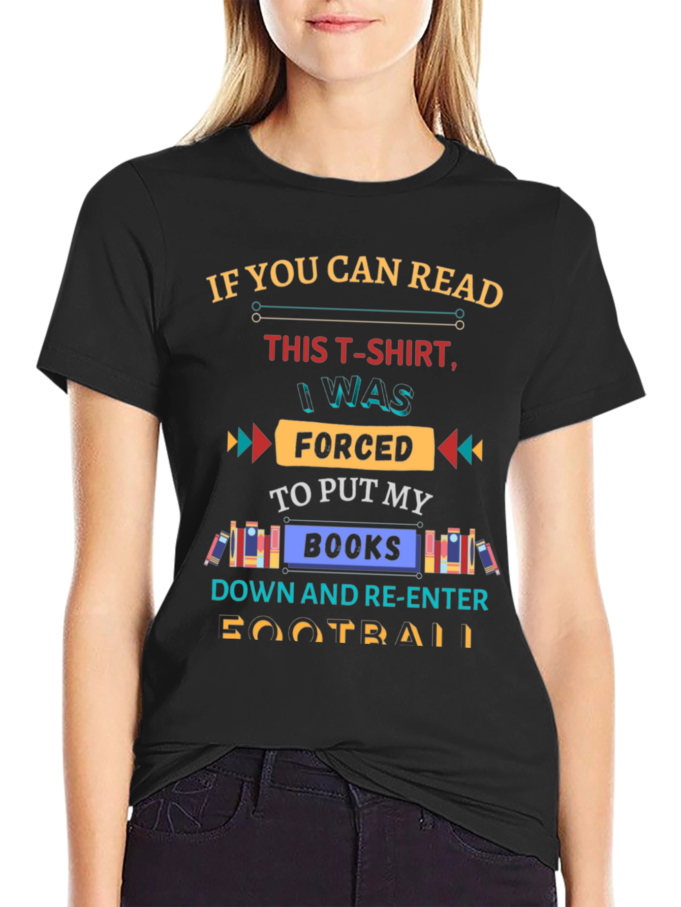 Funny Forced to Put My Books Down T-Shirt