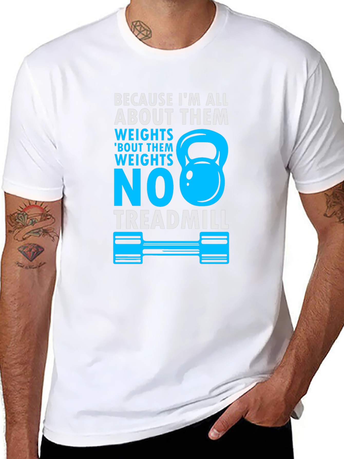 Weights Over Treadmill T-Shirt
