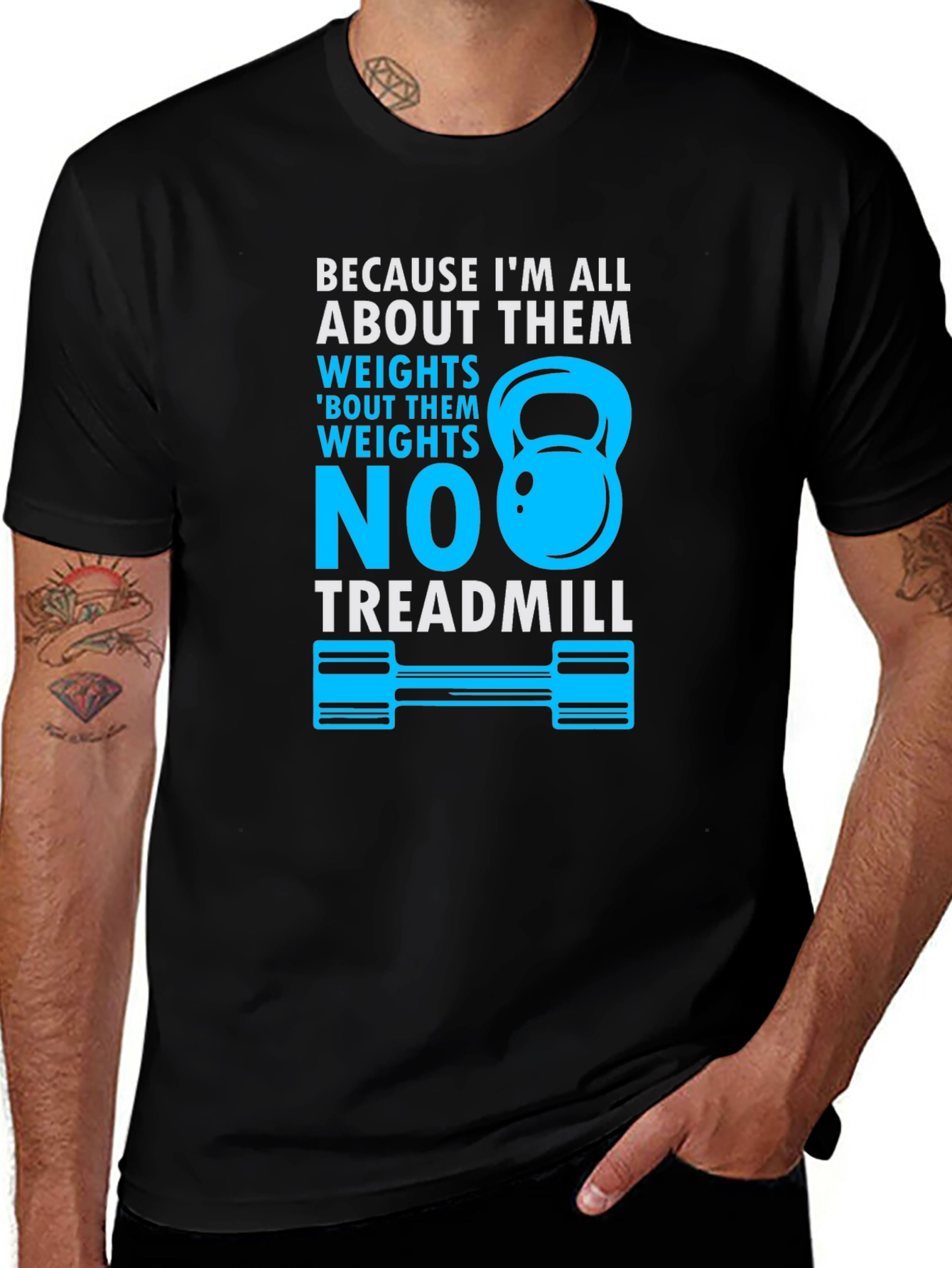 Weights Over Treadmill T-Shirt