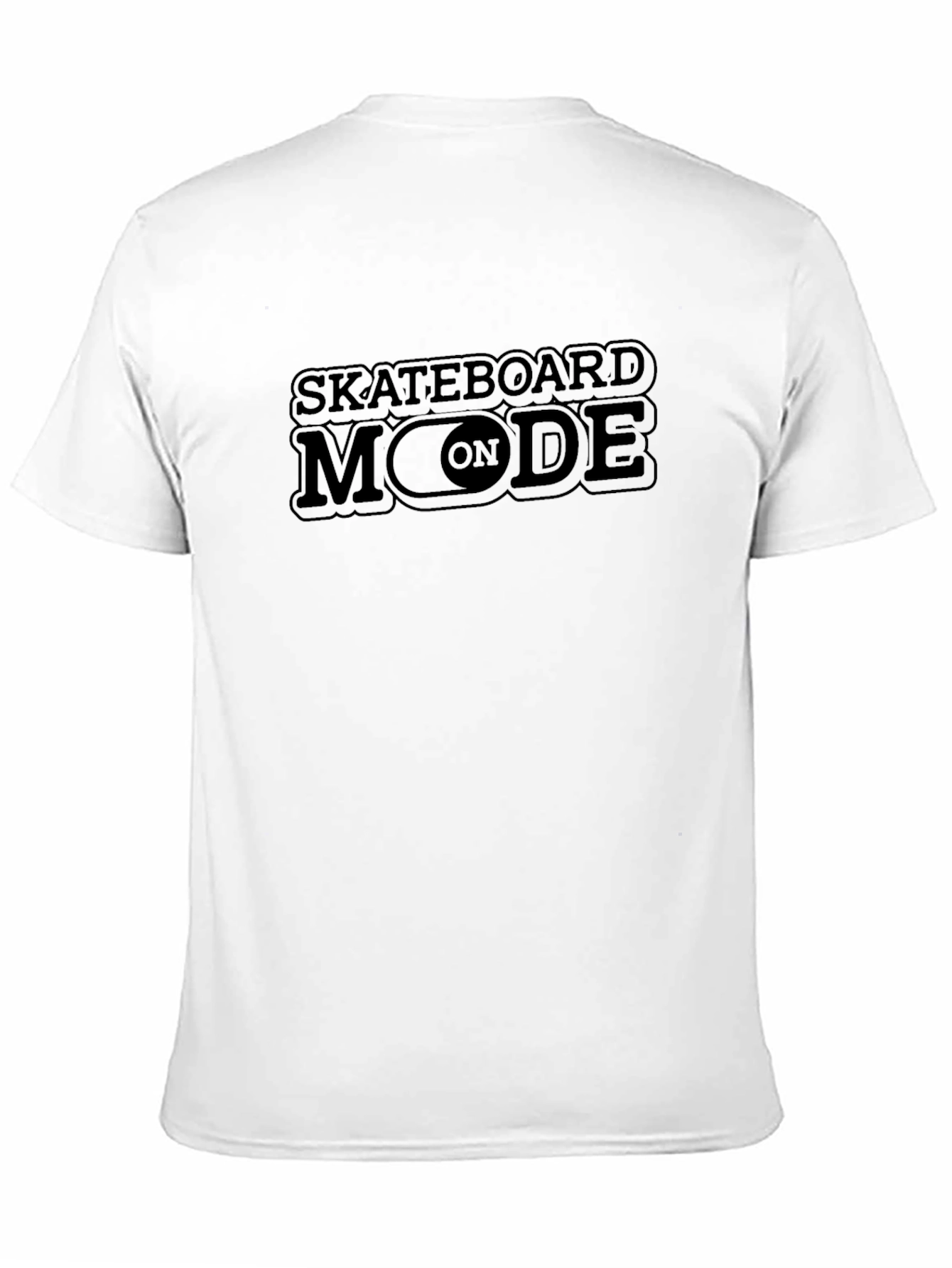 Skateboard Mode On T-Shirt - Black Graphic Tee