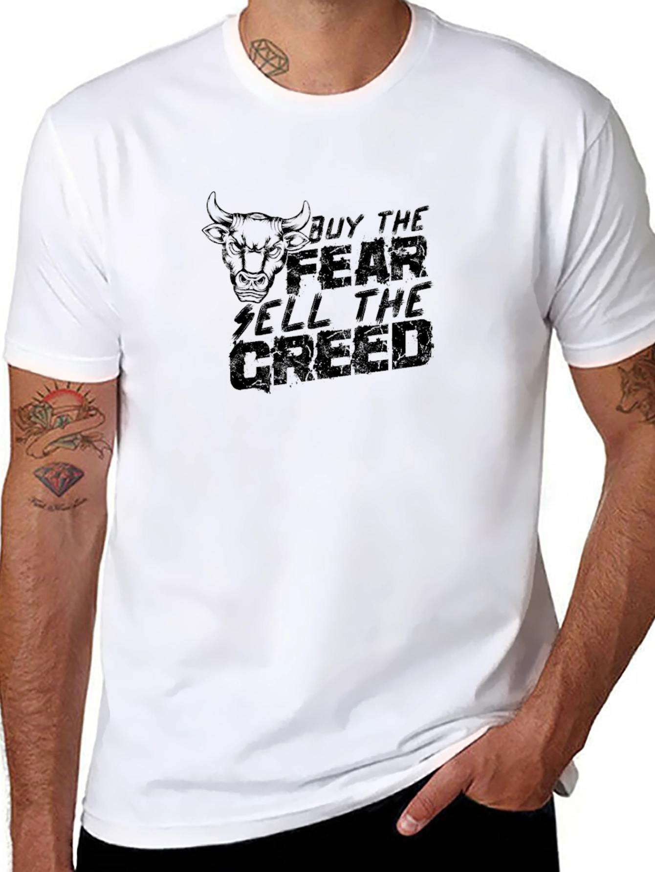 Buy the Fear Sell the Greed Graphic Tee