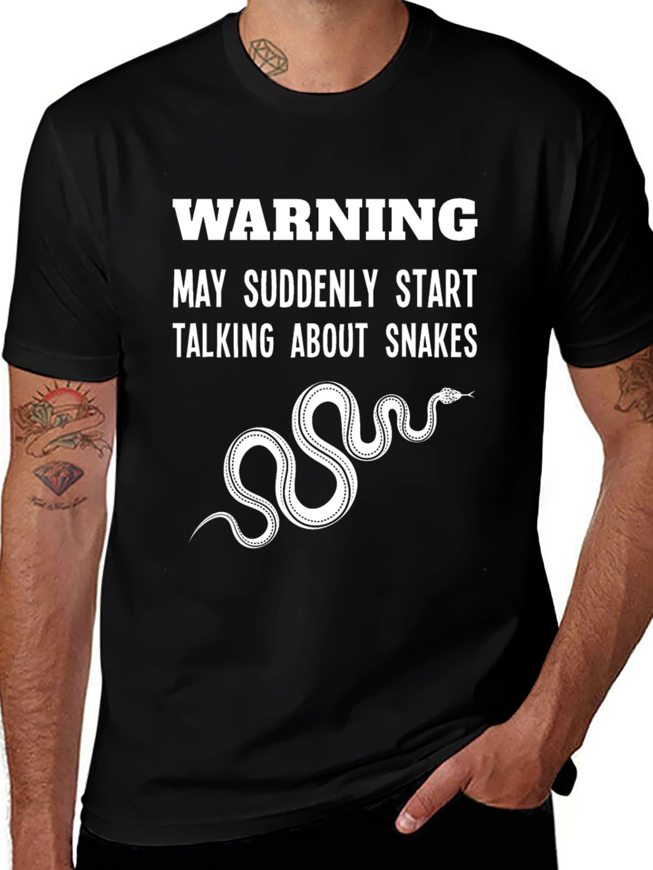 Warning May Talk About Snakes T-Shirt