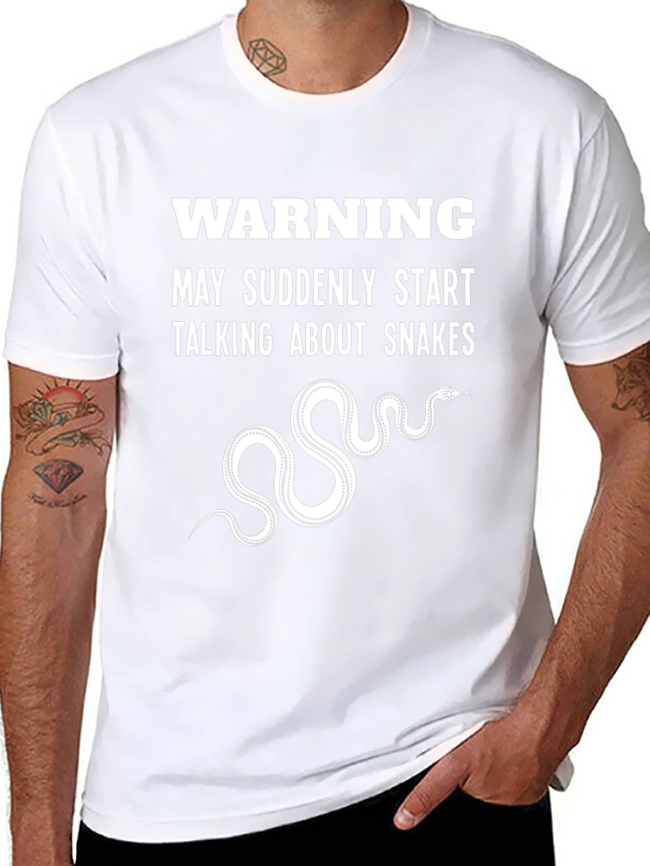 Warning May Talk About Snakes T-Shirt