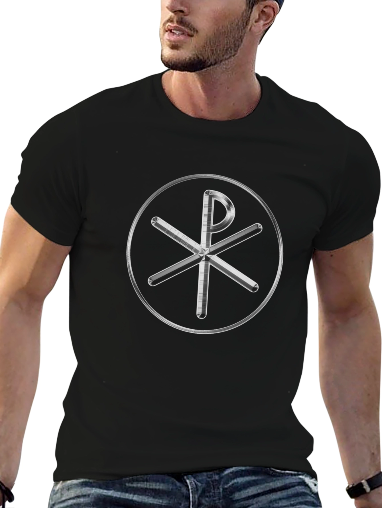 Chi Rho Symbol T-Shirt - Classic Christian Design