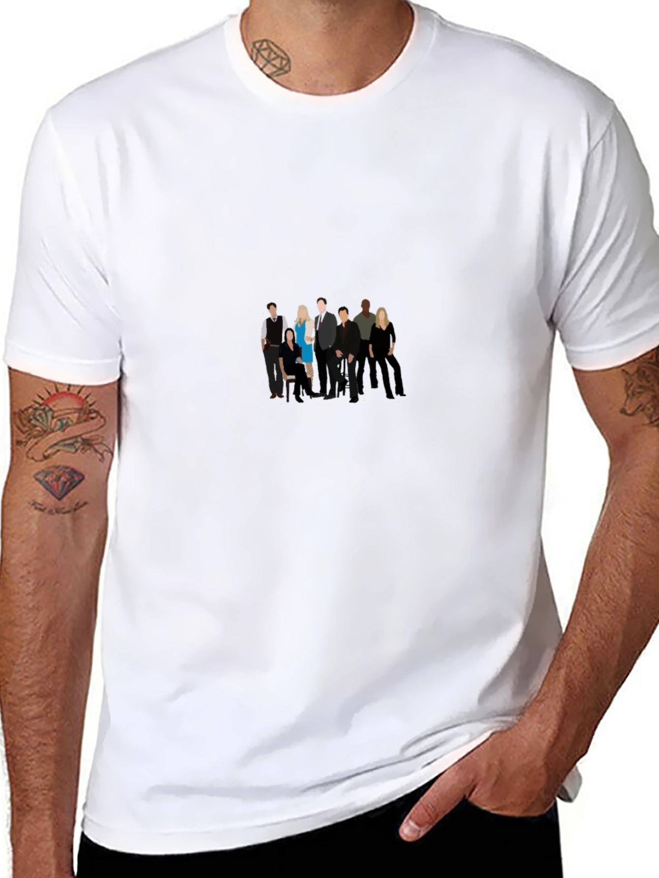Minimalist TVD Cast Black T-Shirt