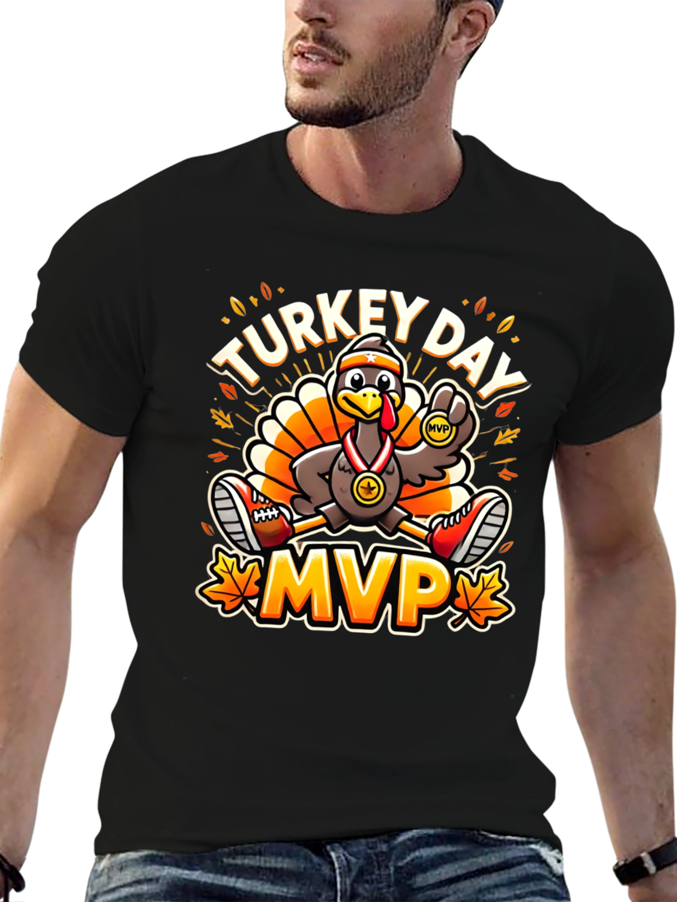 Turkey Day MVP T-Shirt - Thanksgiving Run