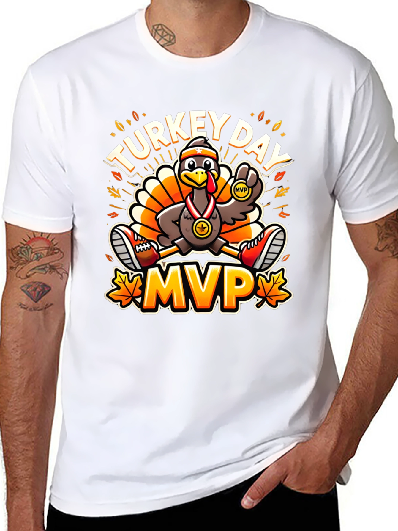 Turkey Day MVP T-Shirt - Thanksgiving Run
