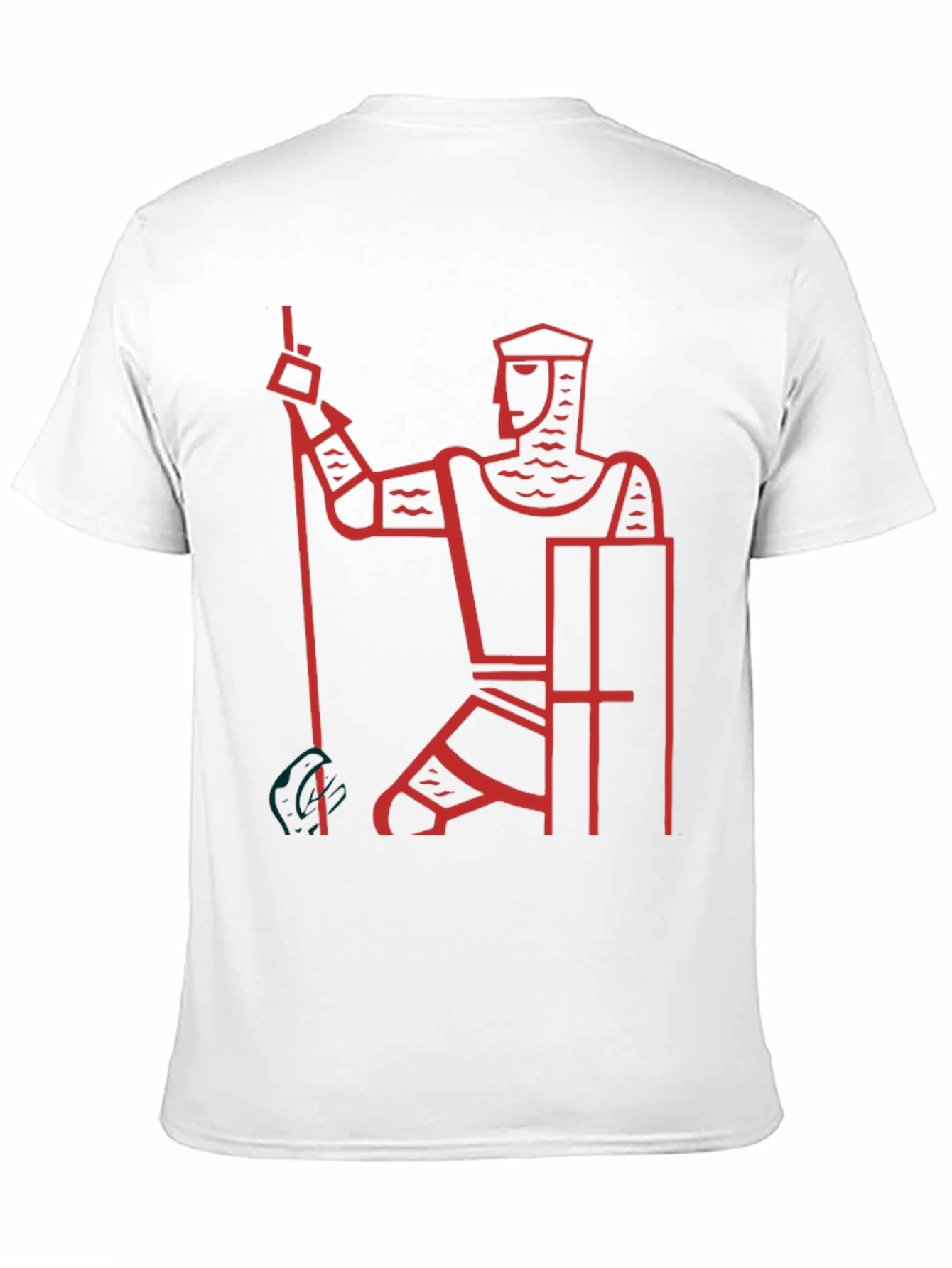 Knight Graphic Tee - Black Cotton Casual T-Shirt