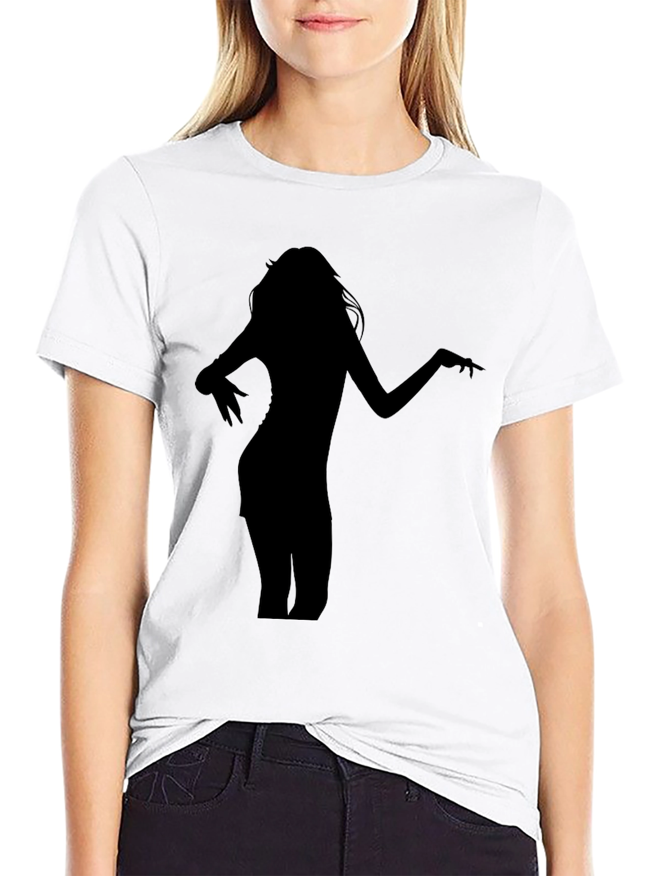 Silhouette Graphic Black T-Shirt