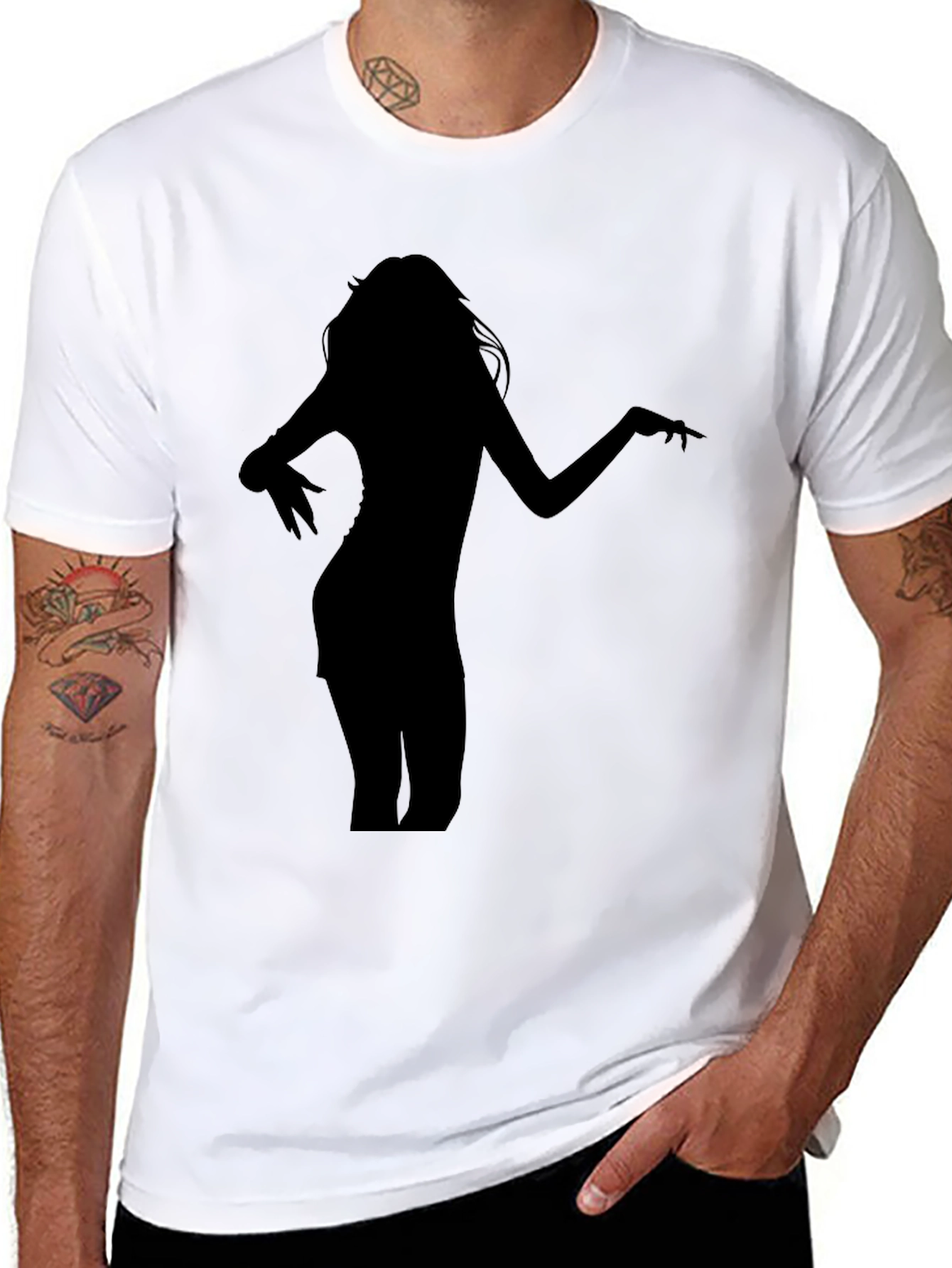 Silhouette Graphic Black T-Shirt