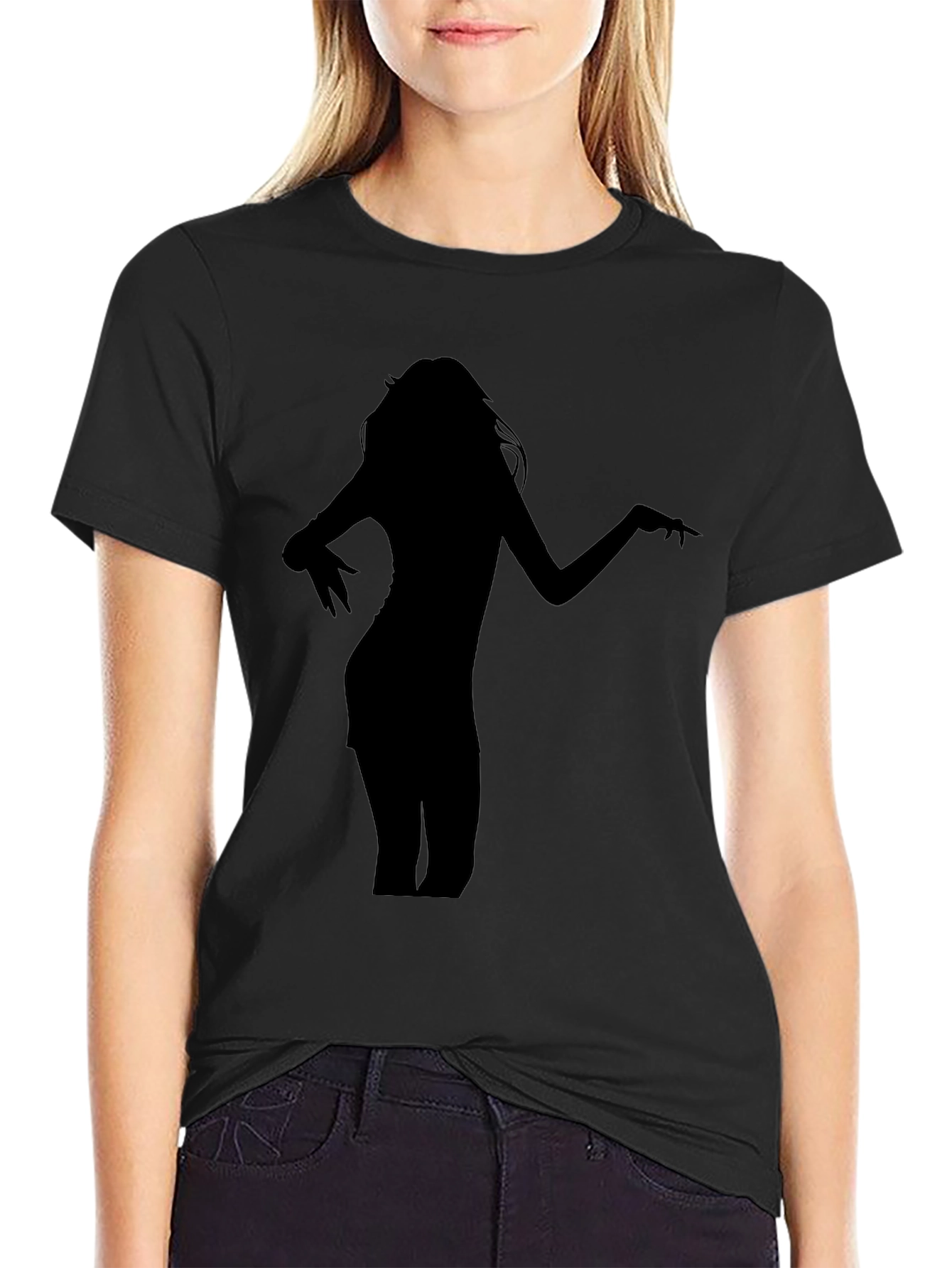 Silhouette Graphic Black T-Shirt