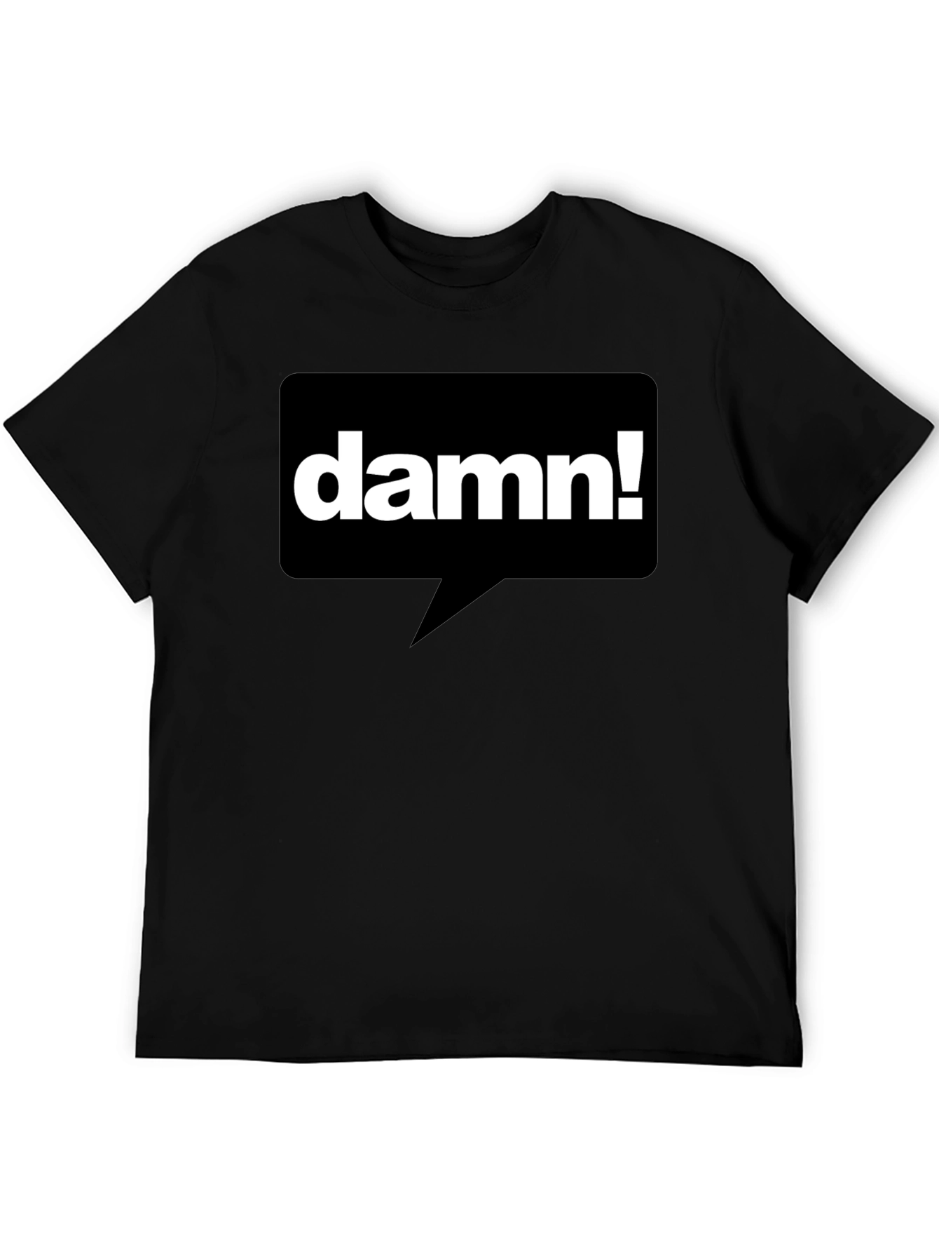 Damn! Graphic T-Shirt - Black Casual Tee